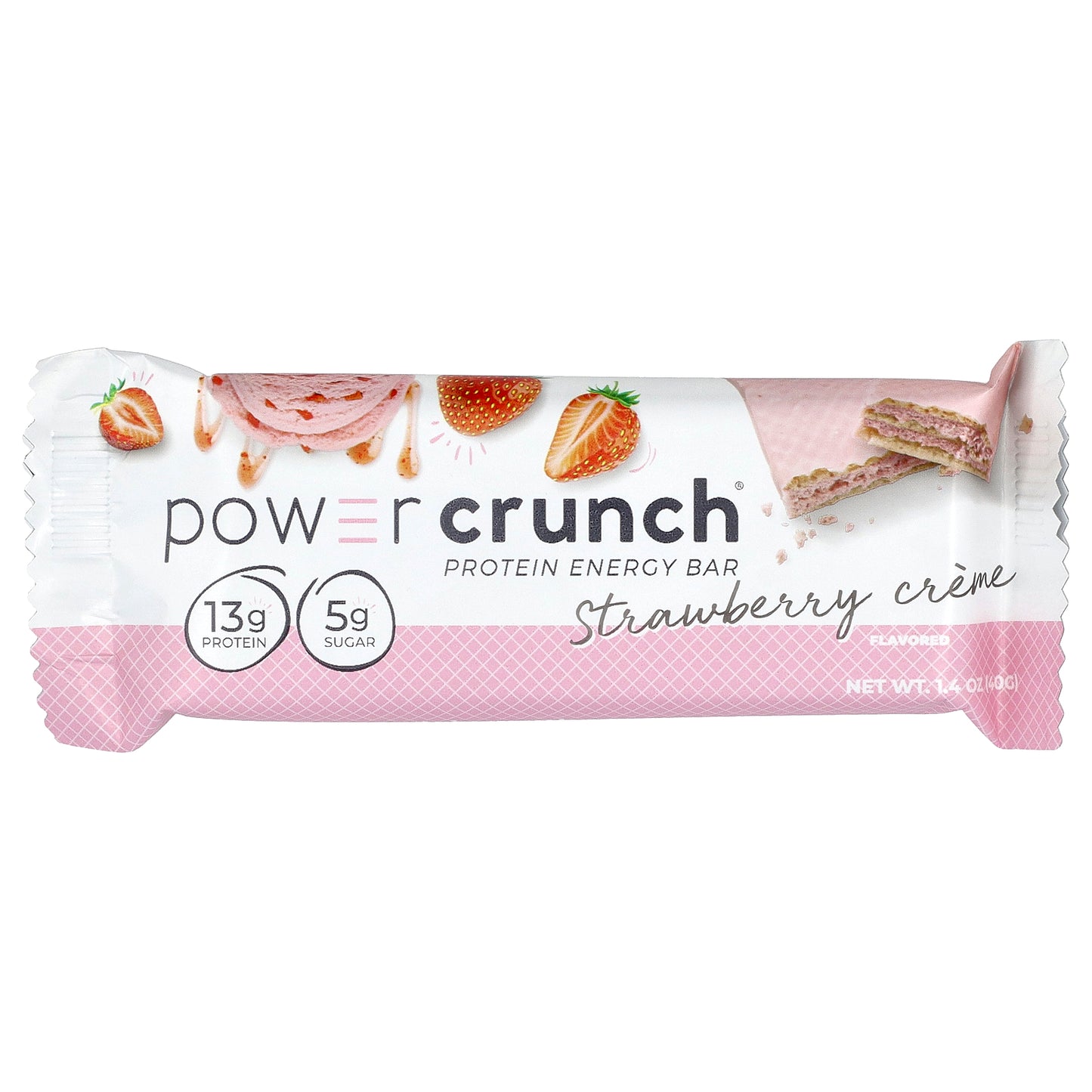 BNRG, Power Crunch®, Protein Energy Bar, Strawberry Creme, 12 Bars, 1.4 oz (40 g) Each