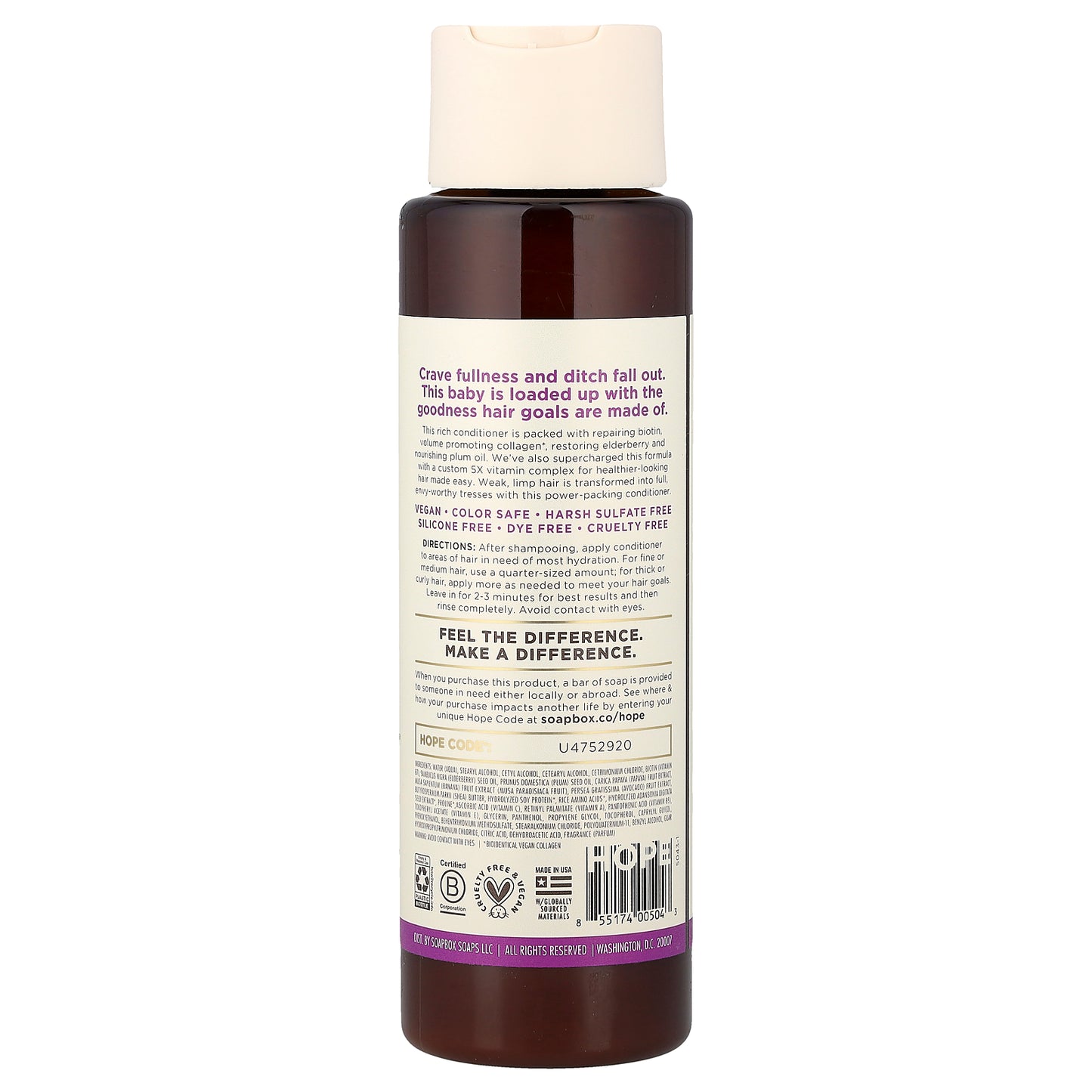 Soapbox, Restore & Volume Conditioner, Biotin & Superfruit, 16 fl oz (473 ml)