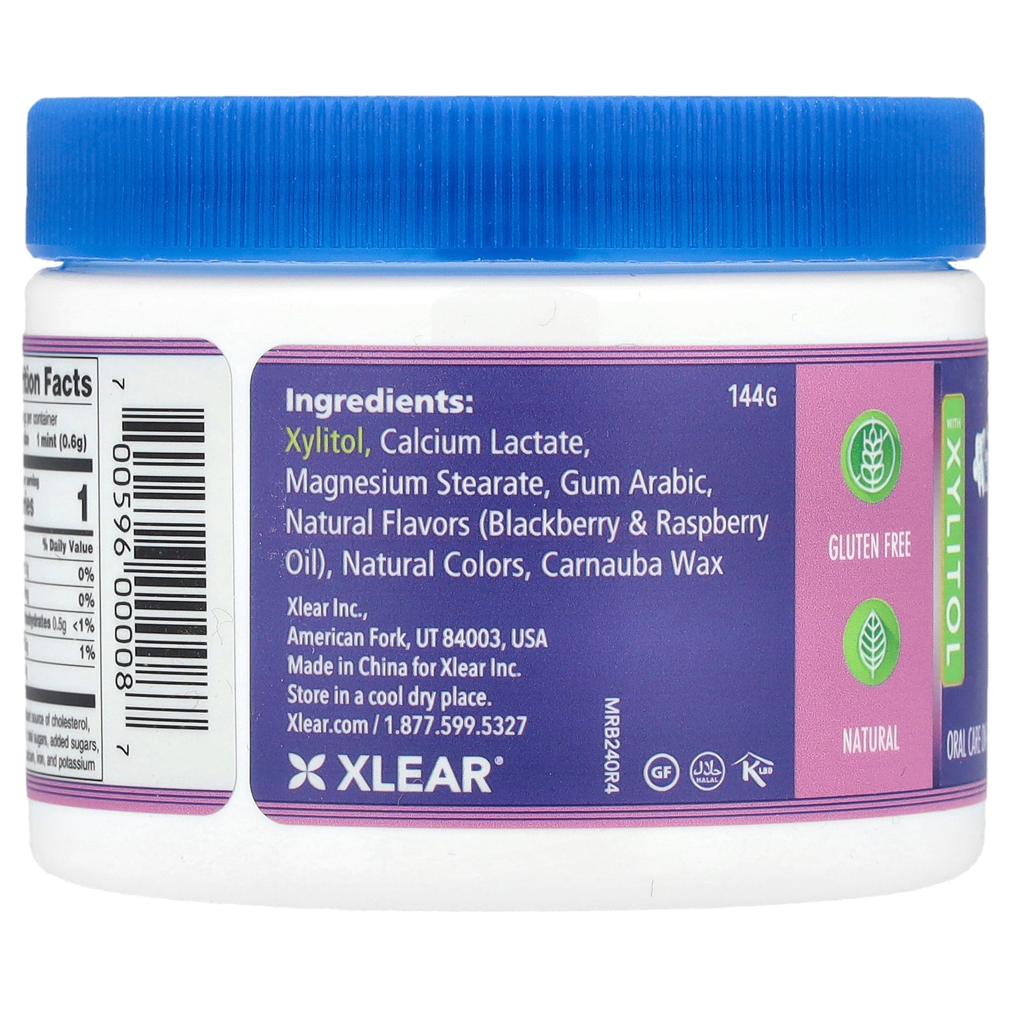 Xlear, Spry, Berryblast Mints with Xylitol, Sugar Free, 240 Pieces