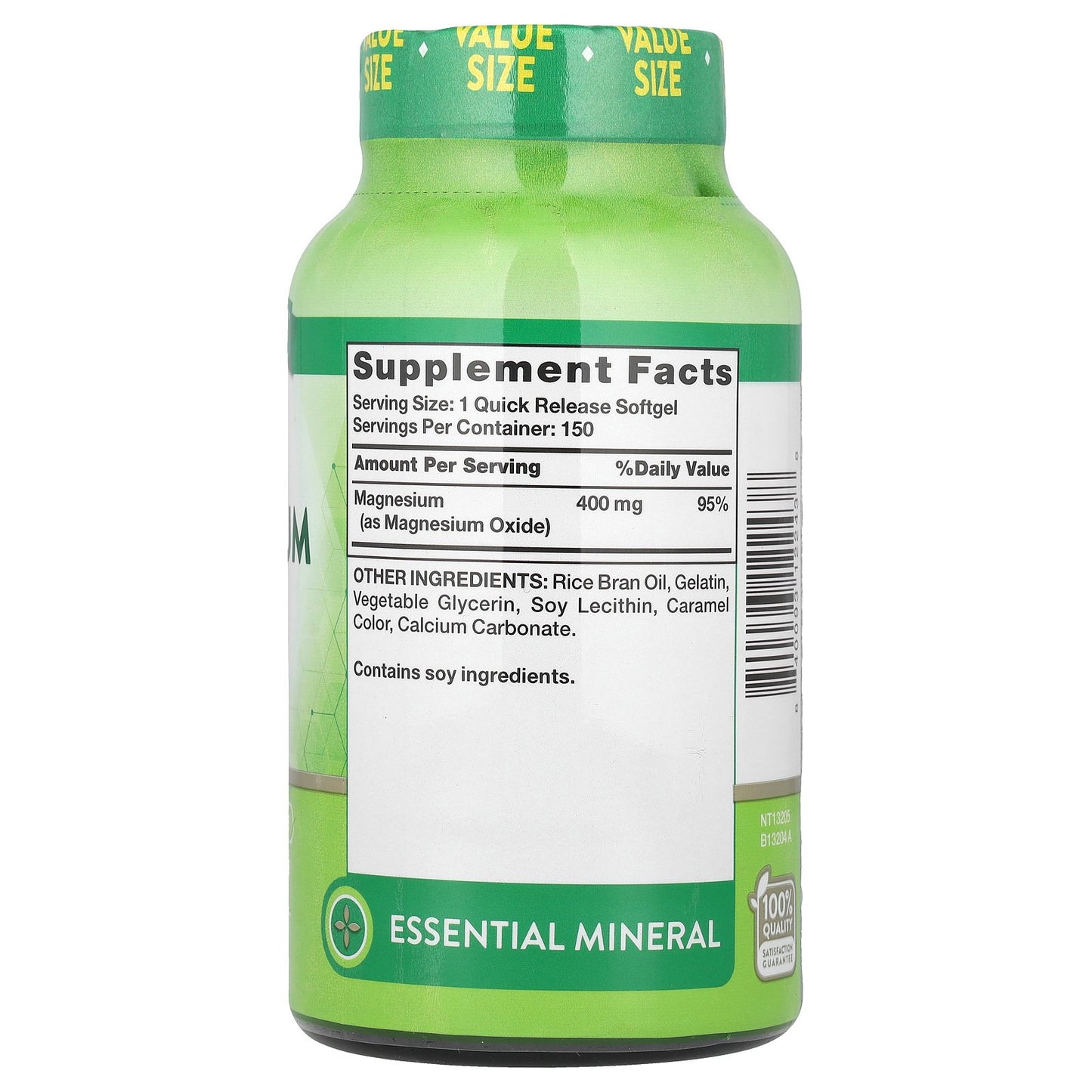 Nature's Truth, Magnesium, 400 mg, 150 Quick Release Softgels