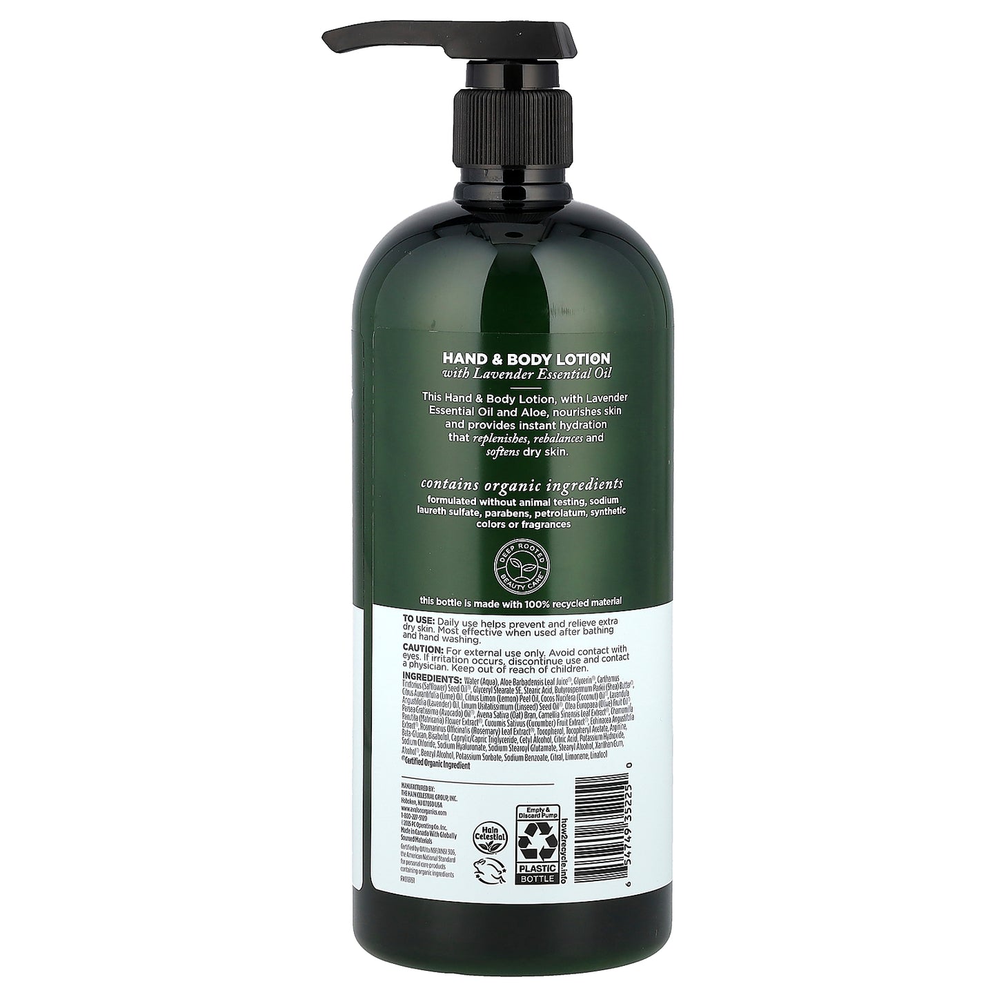 Avalon Organics, Hand & Body Lotion, Revitalizing Lavender, 32 oz (907 g)