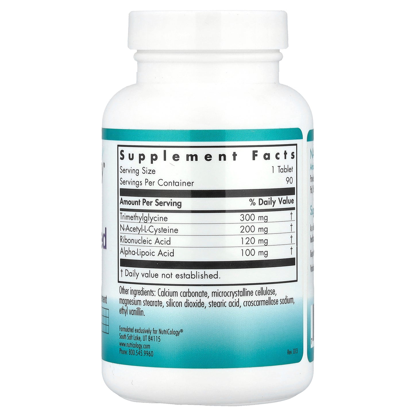 Nutricology, NAC Enhanced, 90 Tablets