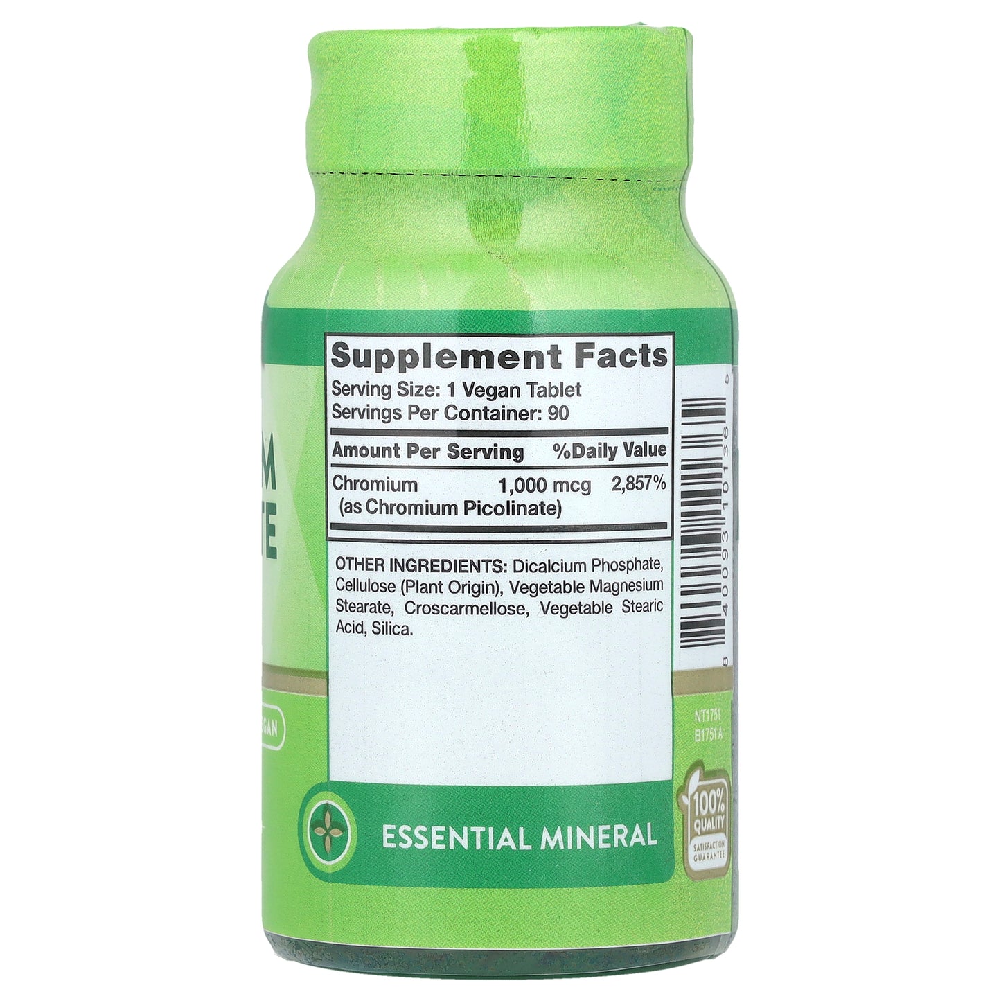 Nature's Truth, Ultra Chromium Picolinate, 1,000 mcg, 90 Tablets