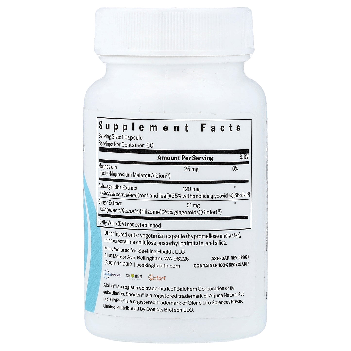 Seeking Health, Ashwagandha, 60 Capsules