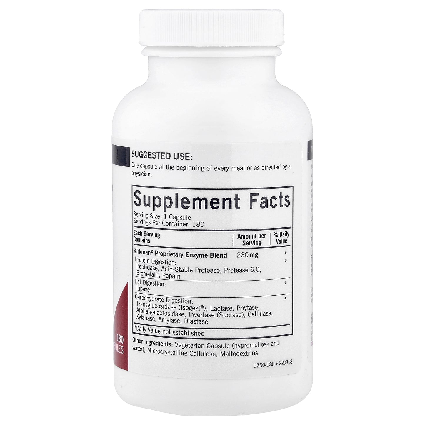 Kirkman Labs, Enzyme Complete DPP-IV With ISOGEST®, 180 Capsules