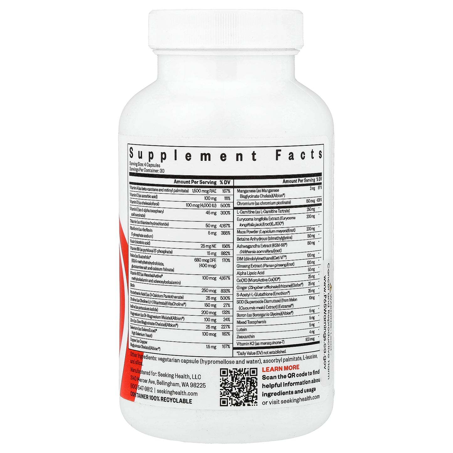 Seeking Health, Optimal Man™, 120 Capsules