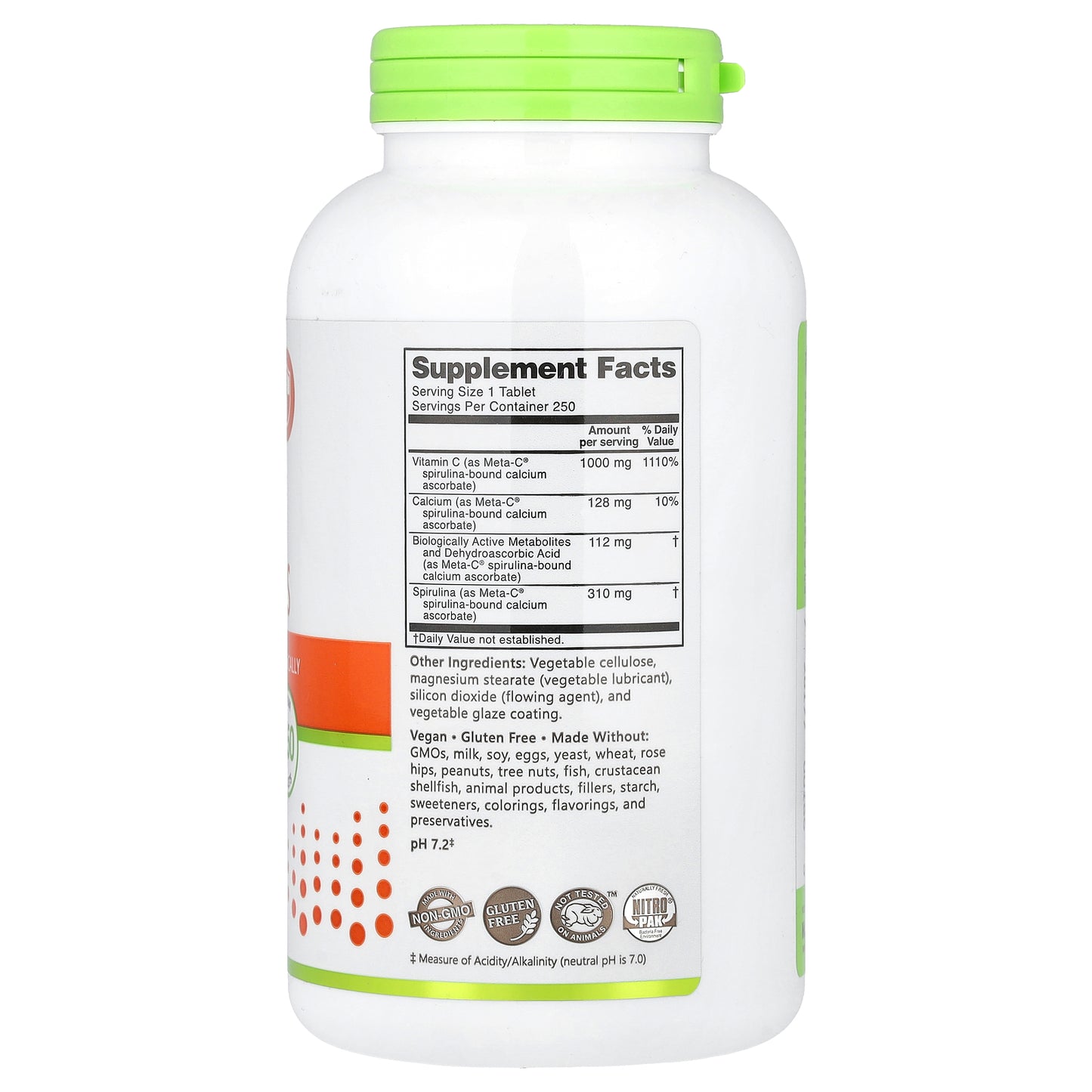 NutriBiotic, Immunity, Meta-C® , 250 Vegan Tablets