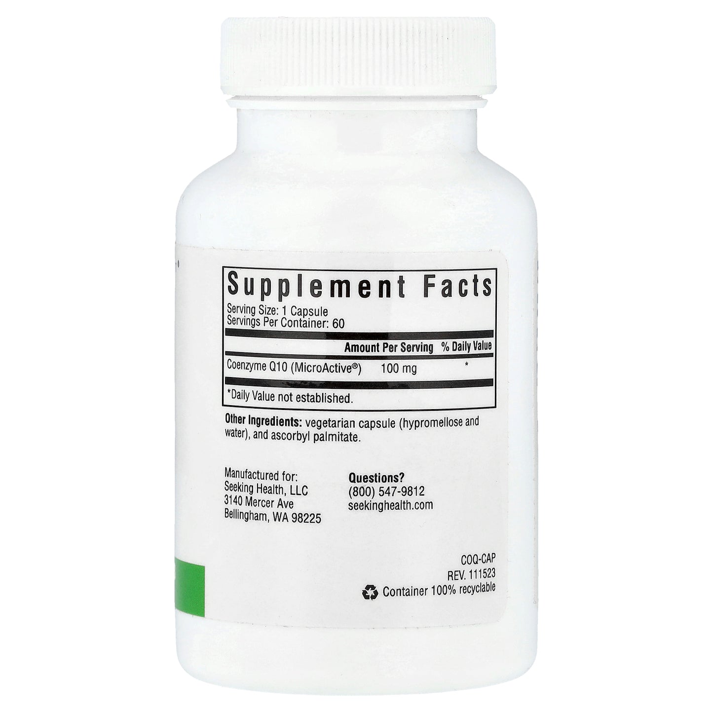 Seeking Health, CoQ10, 100 mg, 60 Vegetarian Capsules