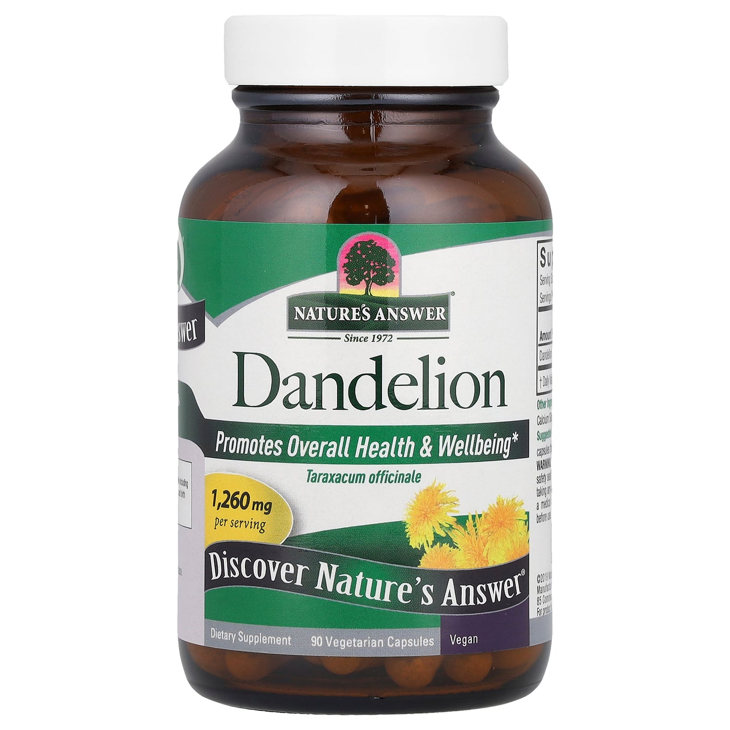 Nature's Answer, Dandelion, 90 Vegetarian Capsules (420 mg per Capsule)