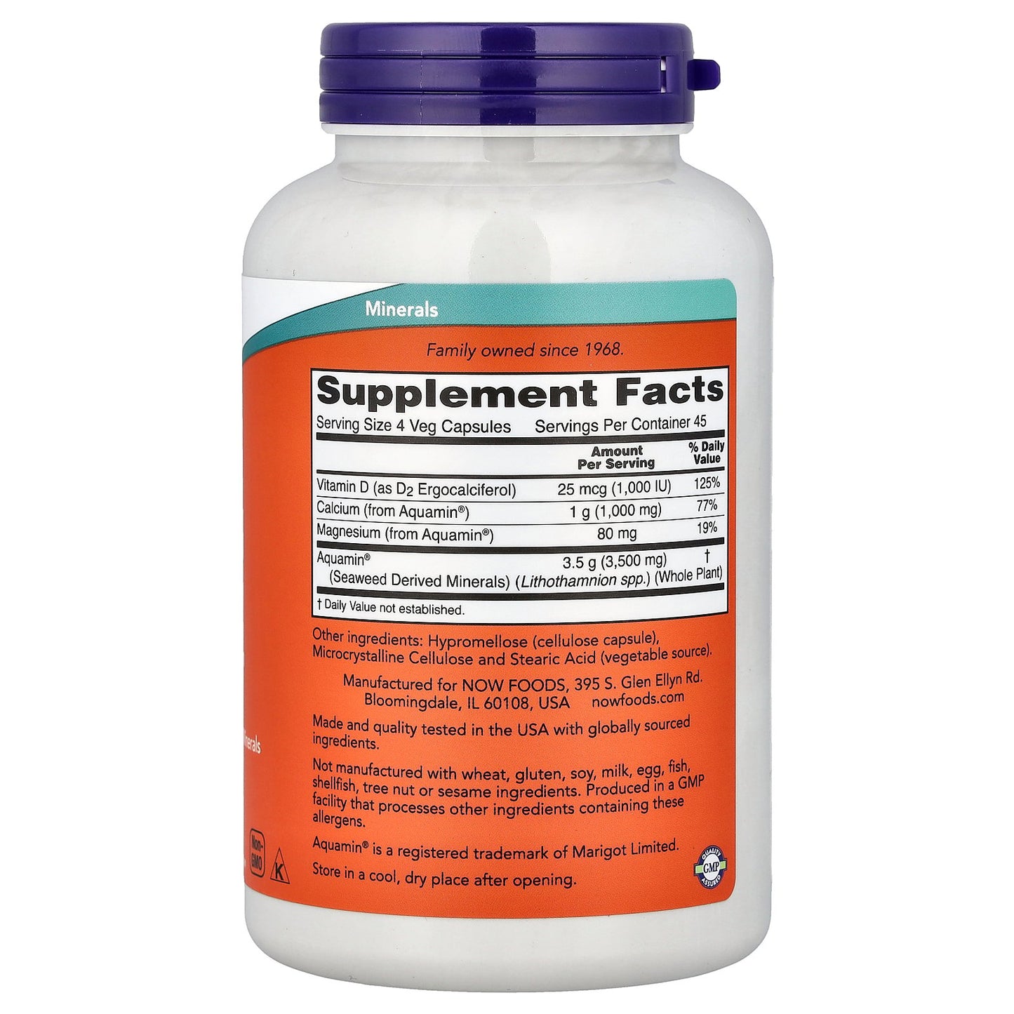 NOW Foods, Red Mineral Algae, 180 Veg Capsules