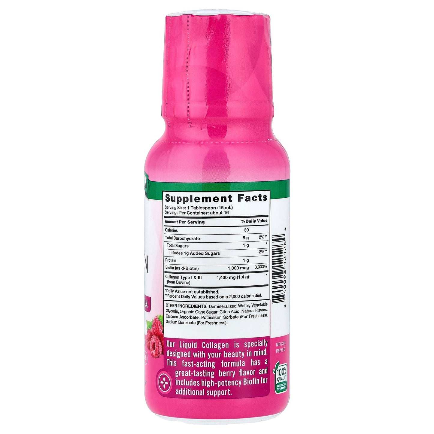 Nature's Truth, Premium Liquid Collagen with Biotin, Delicious Berry, 8 fl oz (237 ml)