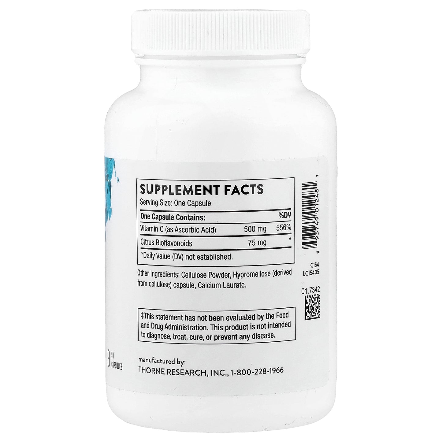 Thorne, Vitamin C with Flavonoids, 90 Capsules