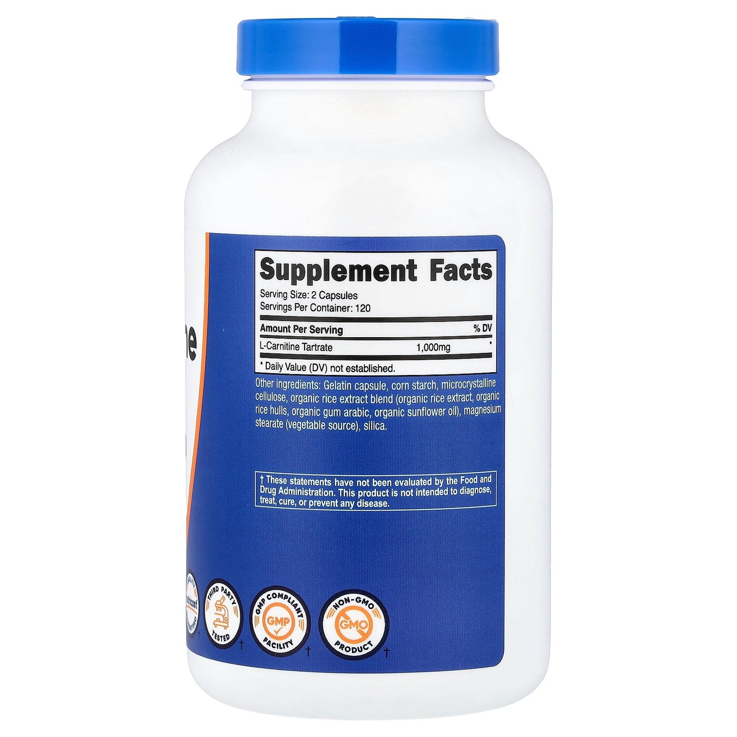 Nutricost, L-Carnitine Tartrate, 240 Capsules (500 mg per Capsule)