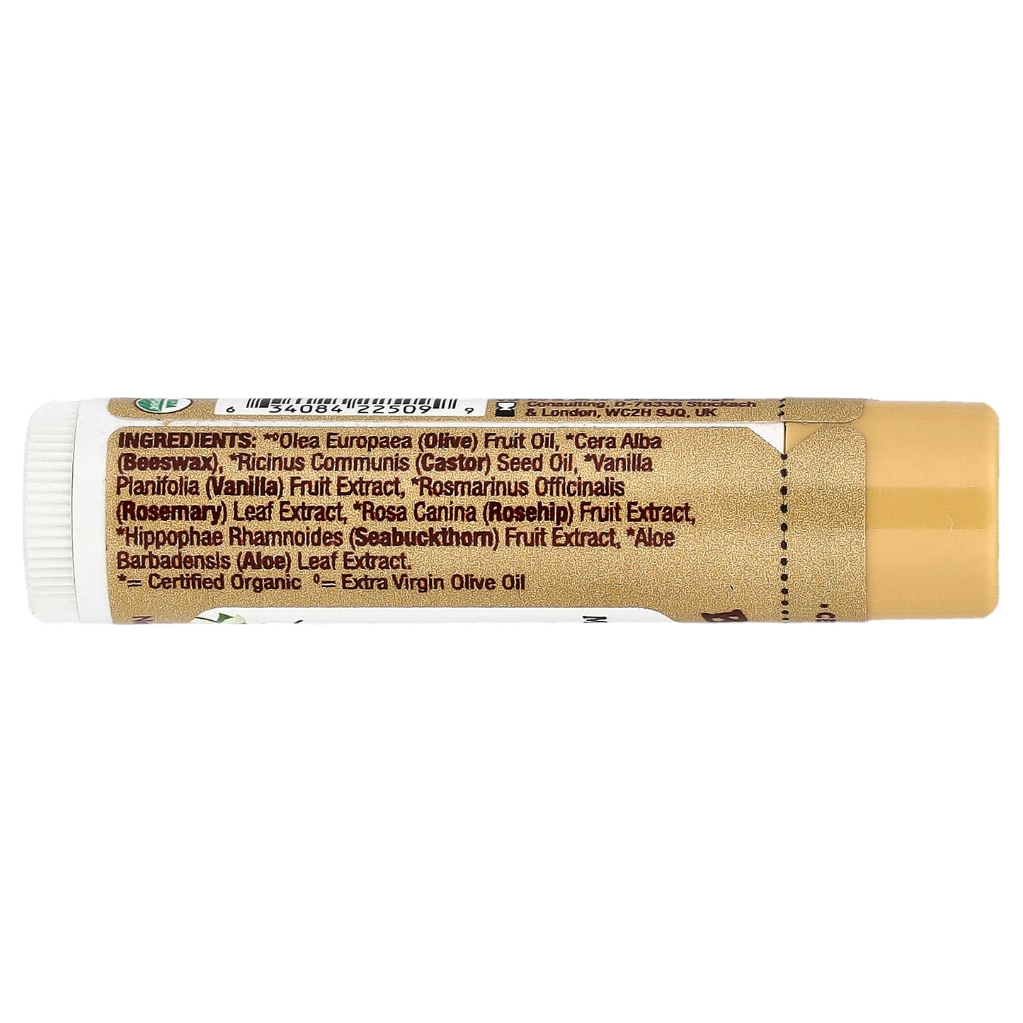 Badger, Lip Balm, Vanilla Madagascar, 0.15 oz (4.2 g)