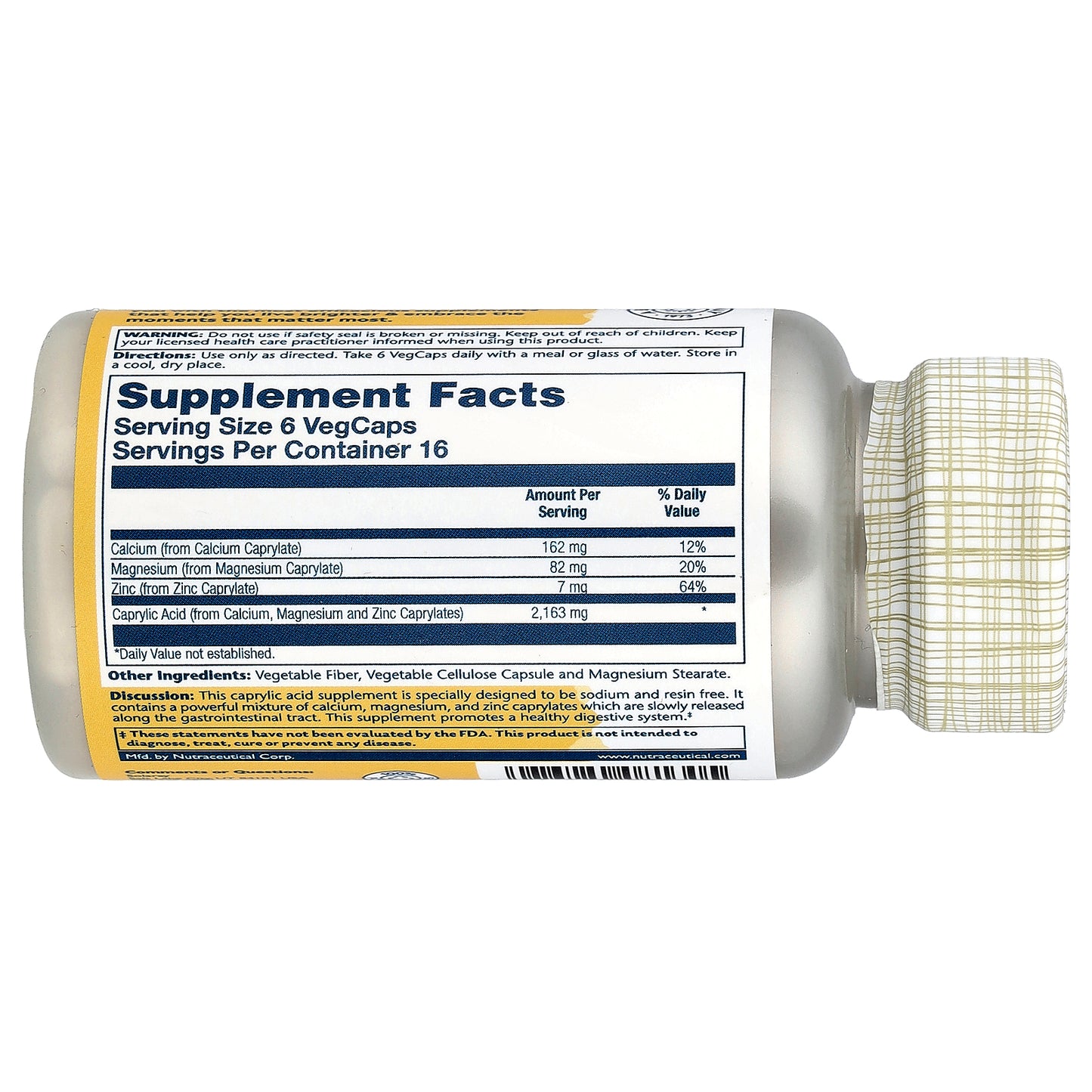 Solaray, Capryl™, 100 VegCaps