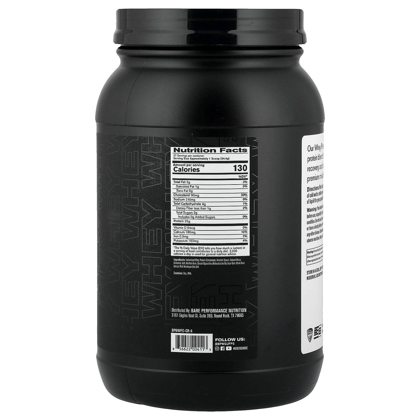 BPN, Whey Protein, Cinnamon Roll, 2 lbs 0.8 oz (929 g)