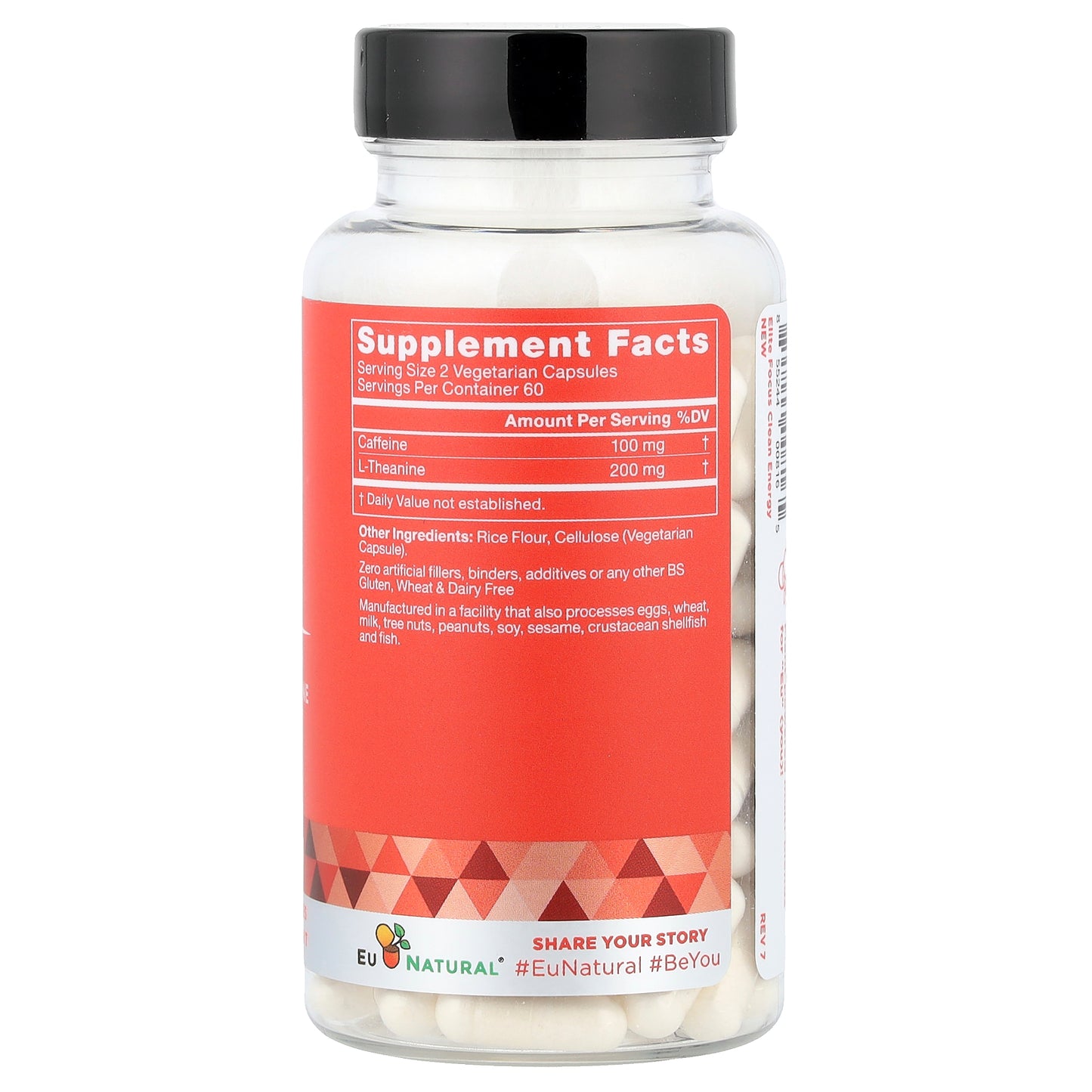 Eu Natural, Elite Focus, Caffeine & L-Theanine, 120 Vegetarian Capsules