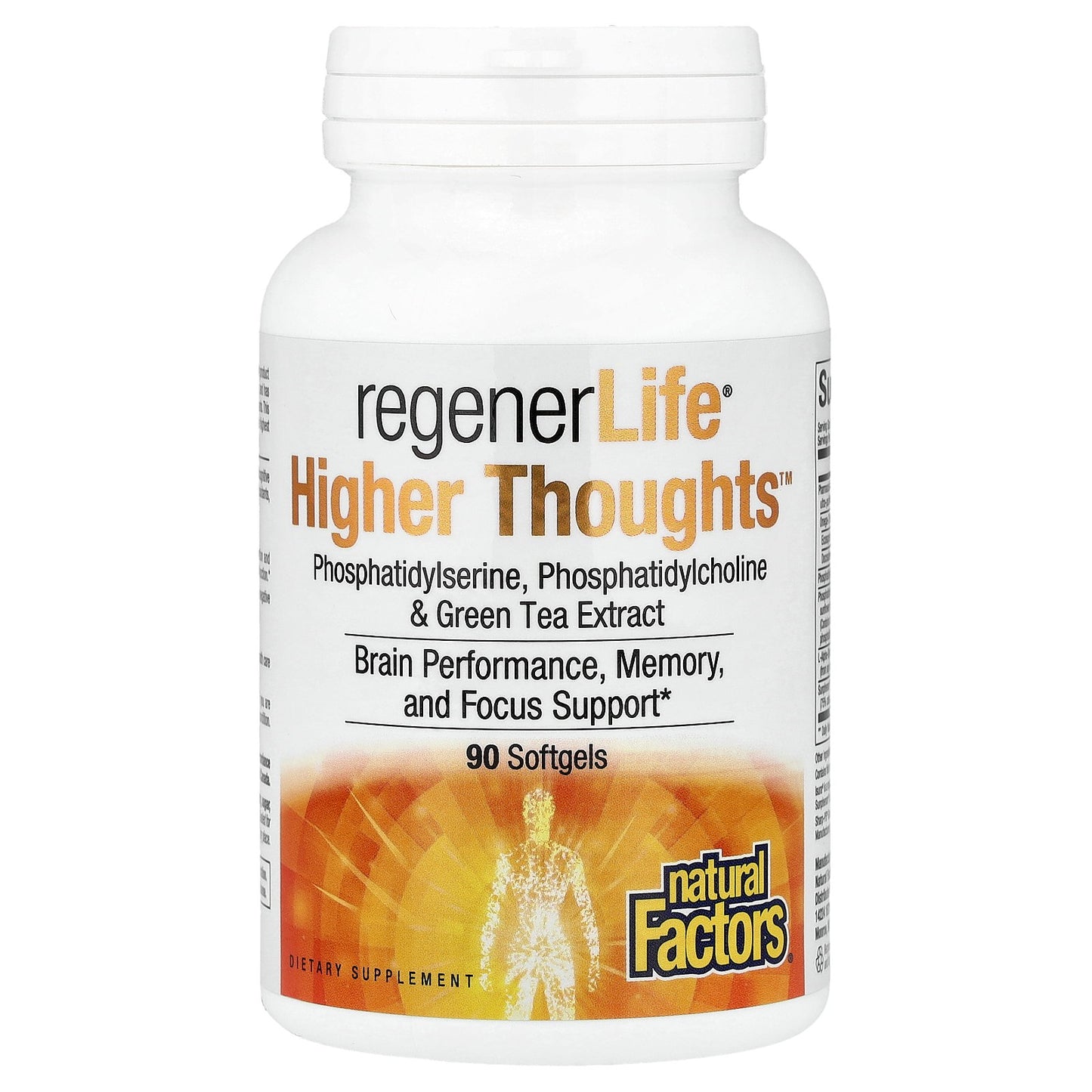 Natural Factors, RegenerLife®, Higher Thoughts™, 90 Softgels