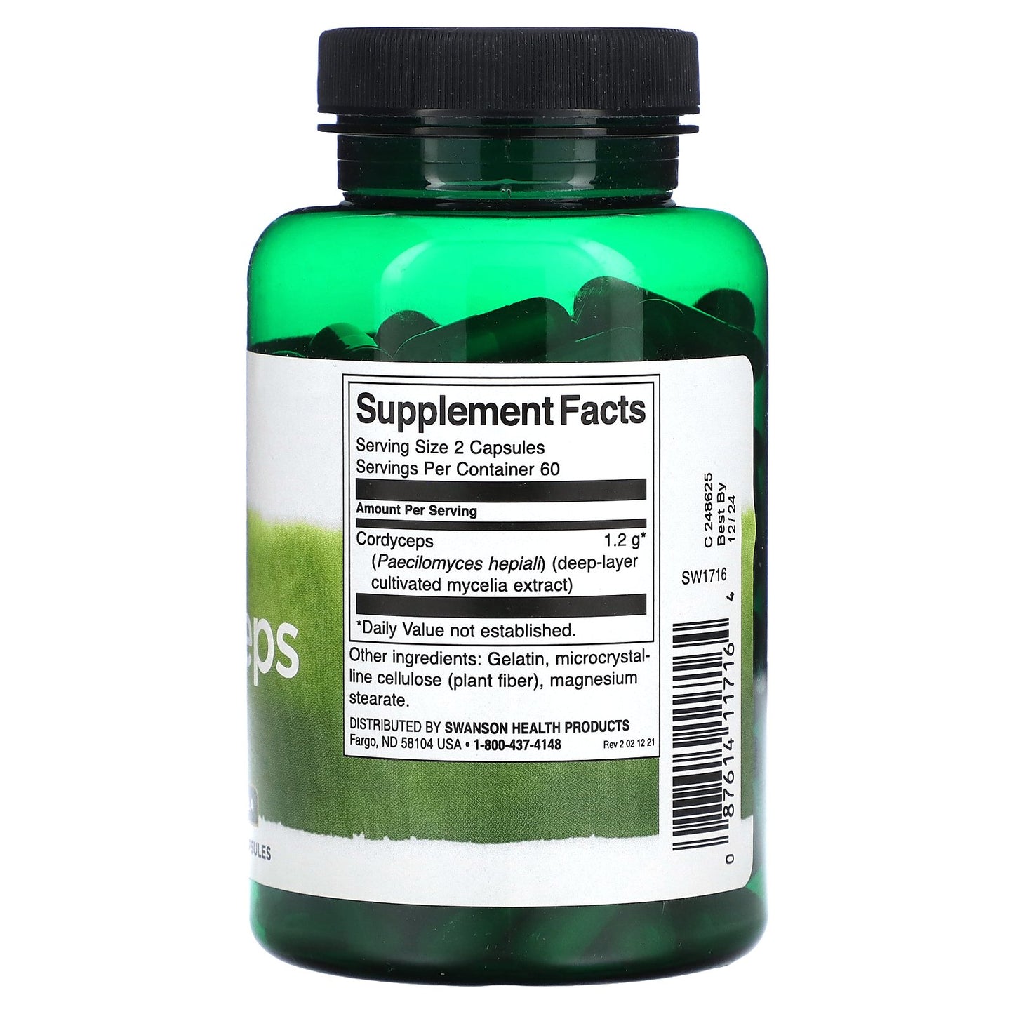 Swanson, Cordyceps, 120 Capsules (600 mg per Capsule)