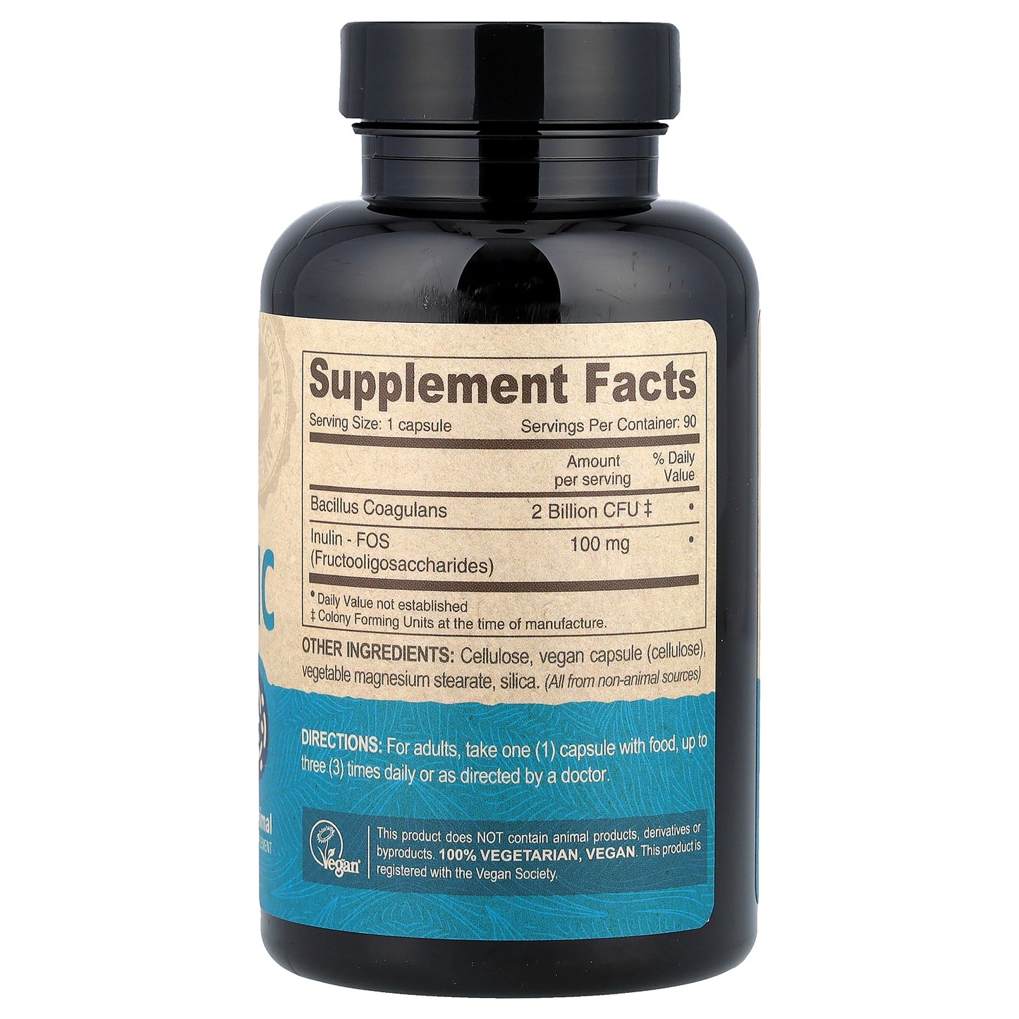 Deva, Vegan Probiotic with FOS Prebiotics, 90 Vegan Caps