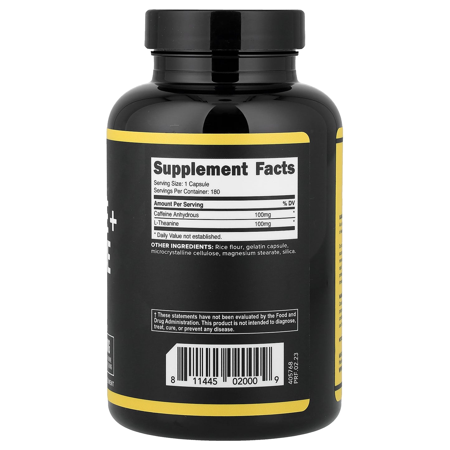 Primaforce, Caffeine + Theanine, 180 Capsules