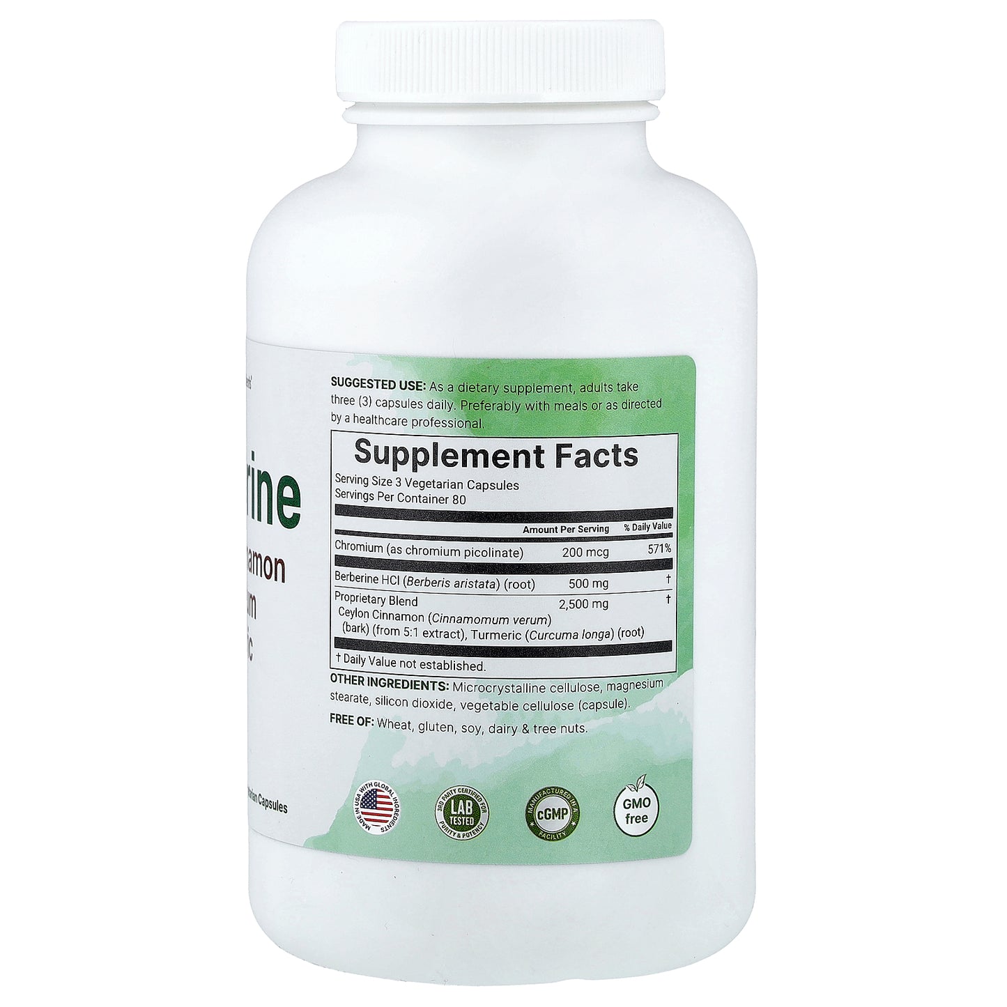 Micro Ingredients, Berberine, 240 Vegetarian Capsules