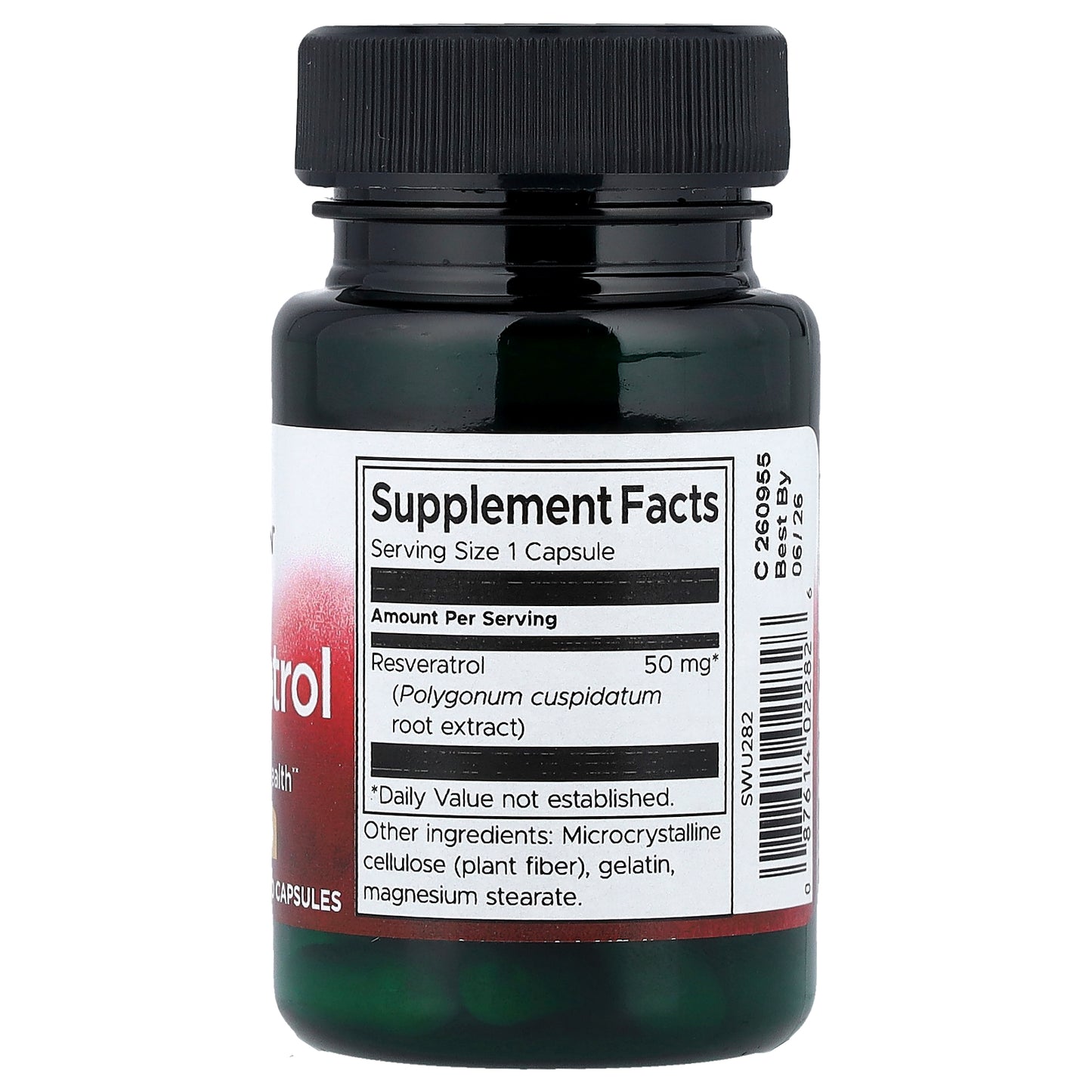 Swanson, Resveratrol, 50 mg, 30 Capsules