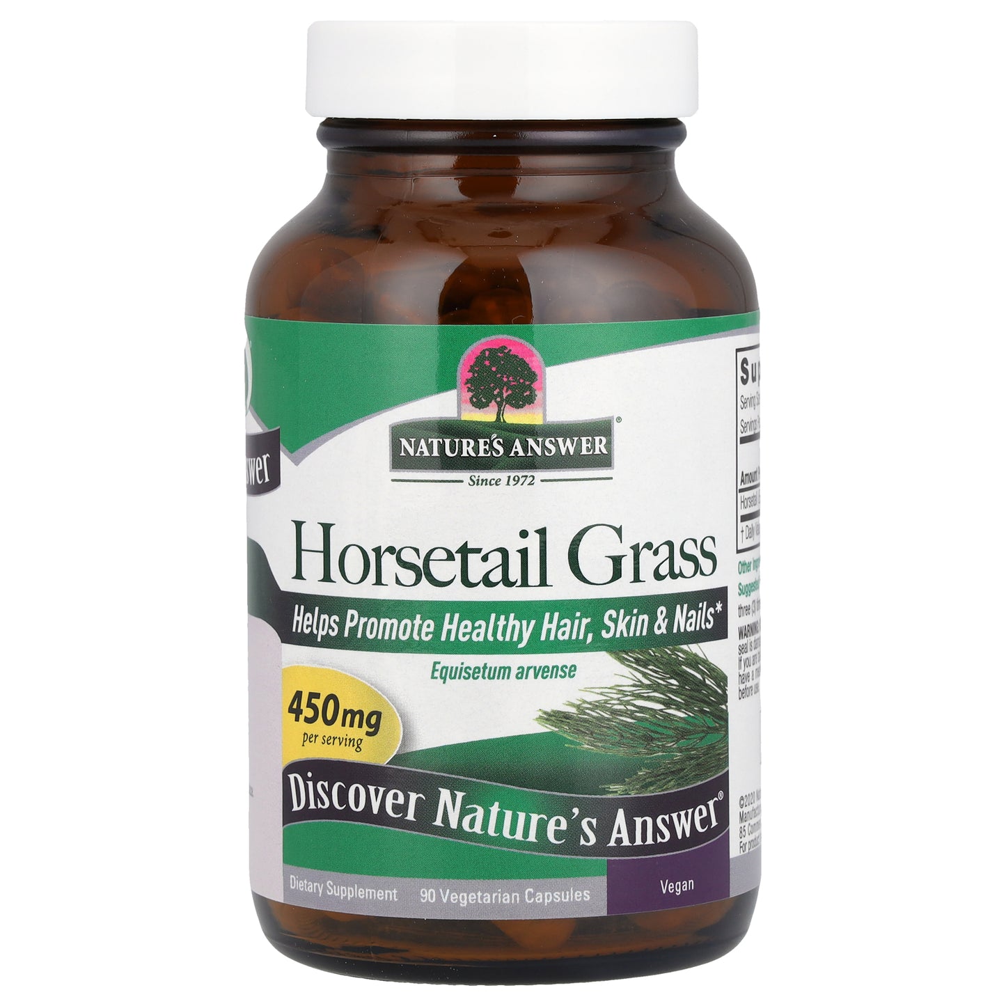 Nature's Answer, Horsetail Grass, 450 mg, 90 Vegetarian Capsules