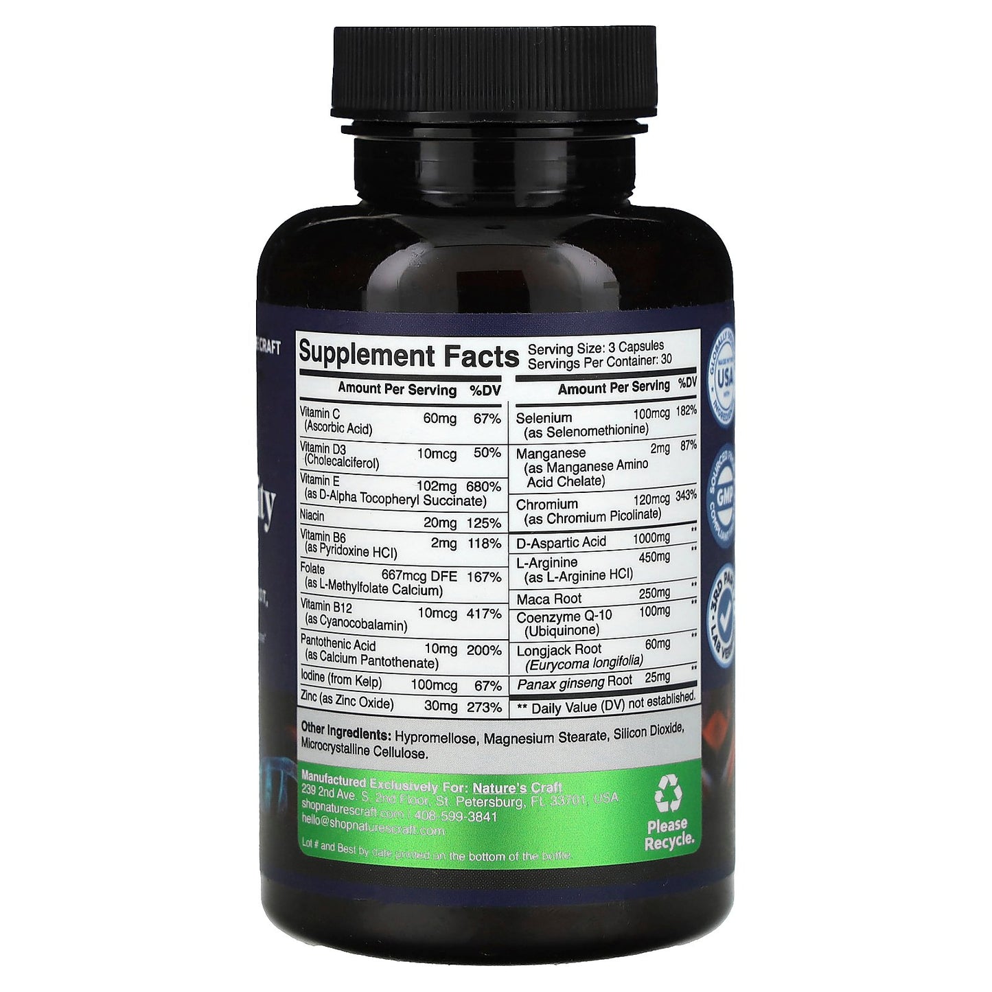 Nature's Craft, Male Fertility Support, 90 Capsules