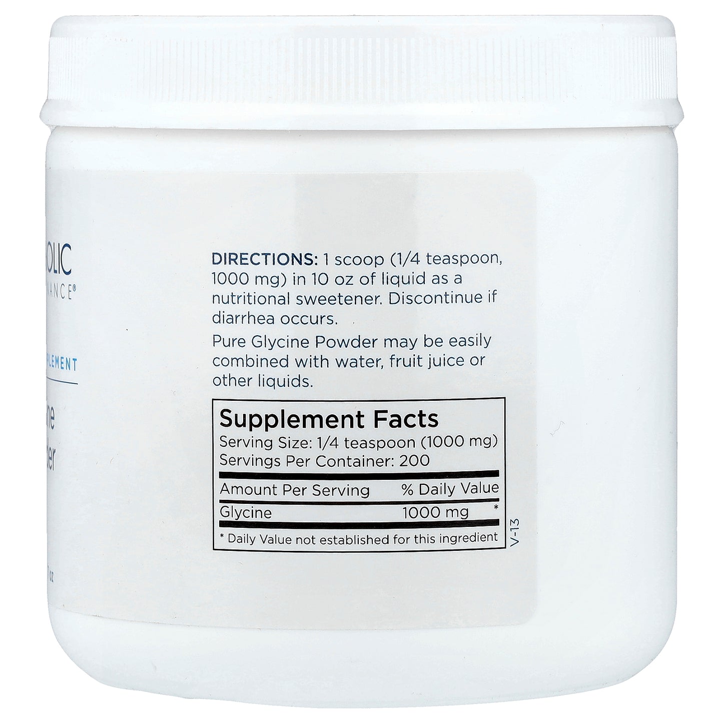 Metabolic Maintenance, Glycine Powder, 7 oz (200 g)