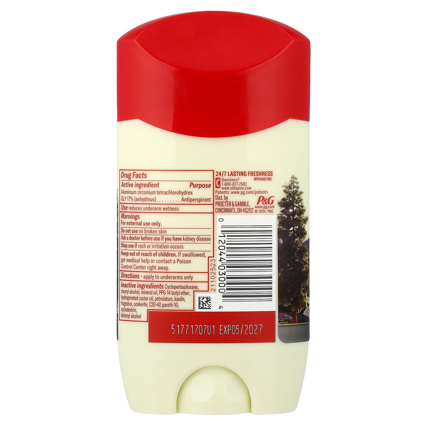 Old Spice, Antiperspirant Deodorant, Volcano, 2.6 oz (73 g)