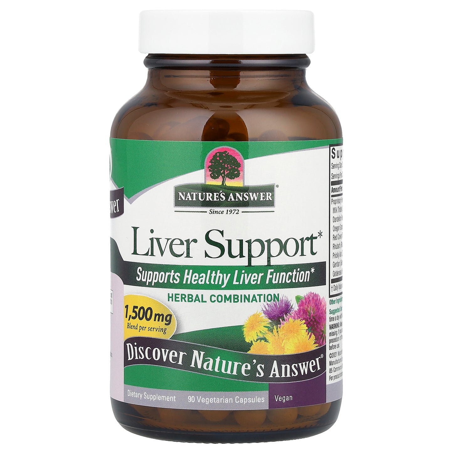 Nature's Answer, Liver Support, 90 Vegetarian Capsules