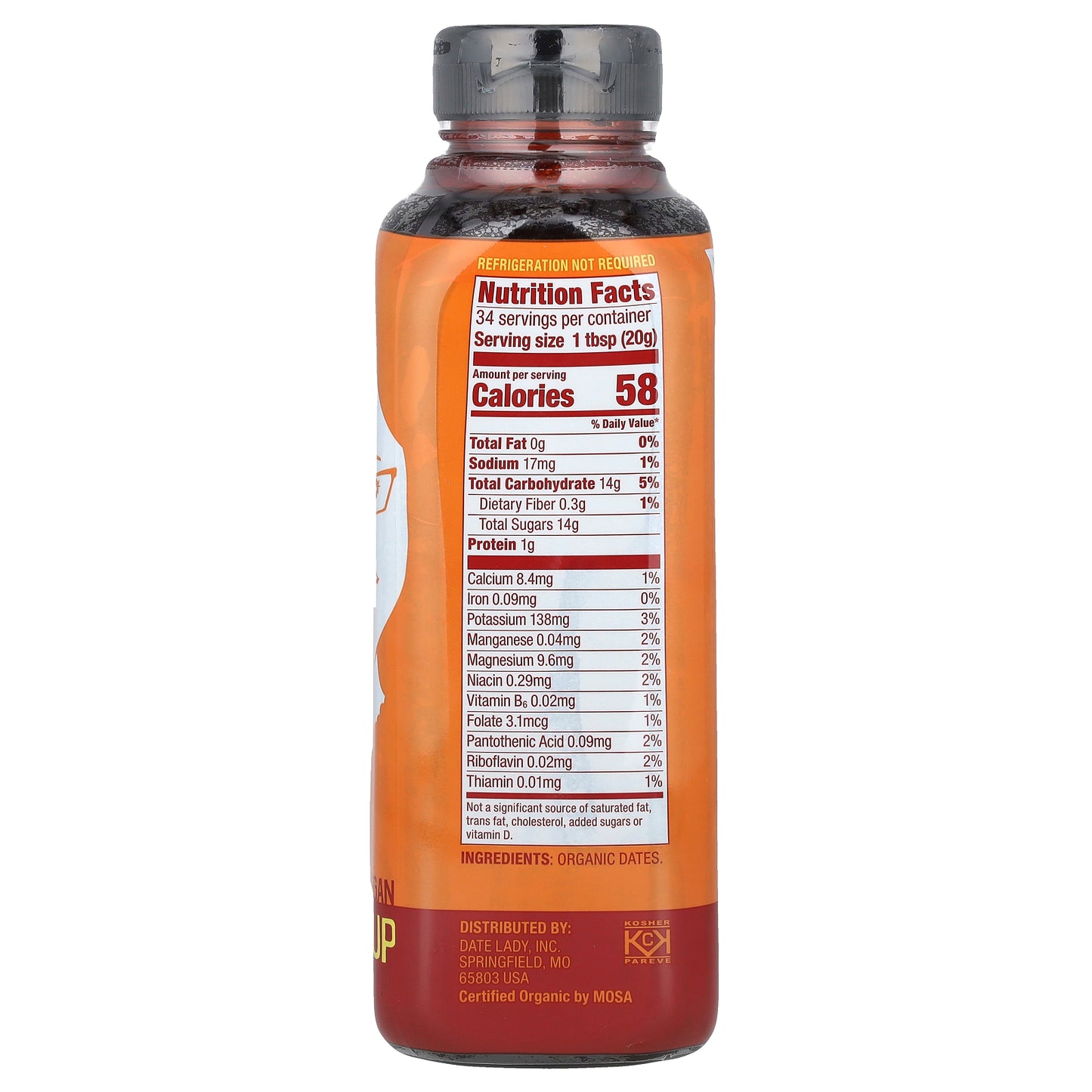 Date Lady, Date Syrup, 24 oz (680 g)