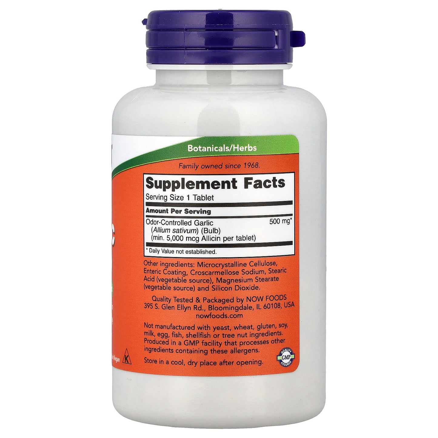 NOW Foods, Garlic 5000, 90 Tablets (500 mg per Tablet)