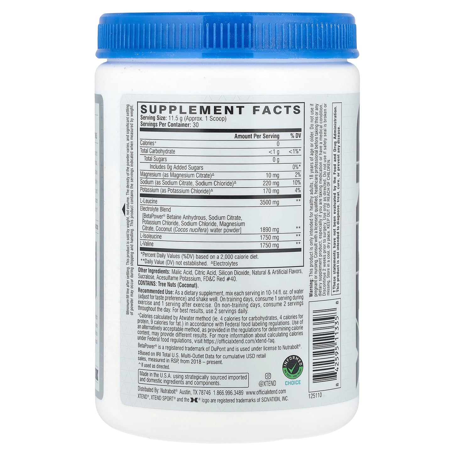 XTEND, Sport®, 7G BCAA, Strawberry Kiwi Splash, 12.2 oz (345 g)