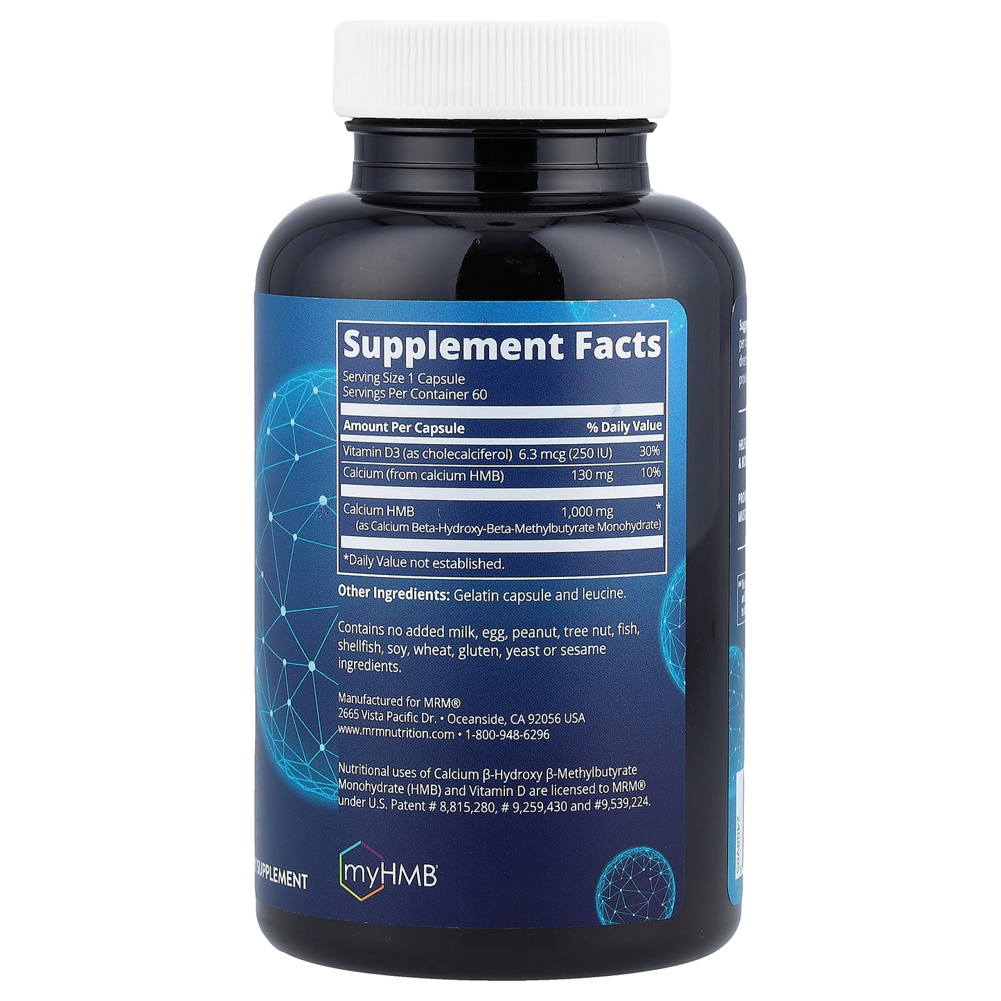 MRM Nutrition, HMB 1000, 1,000 mg, 60 Capsules