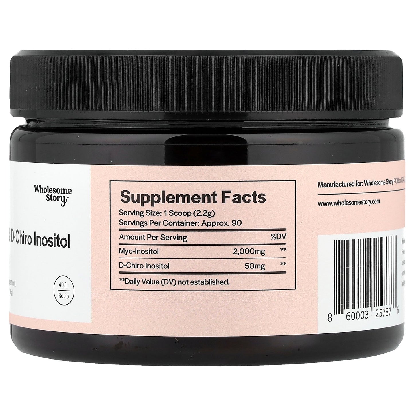 Wholesome Story, Myo & D-Chiro Inositol Powder, 6.99 oz (198 g)