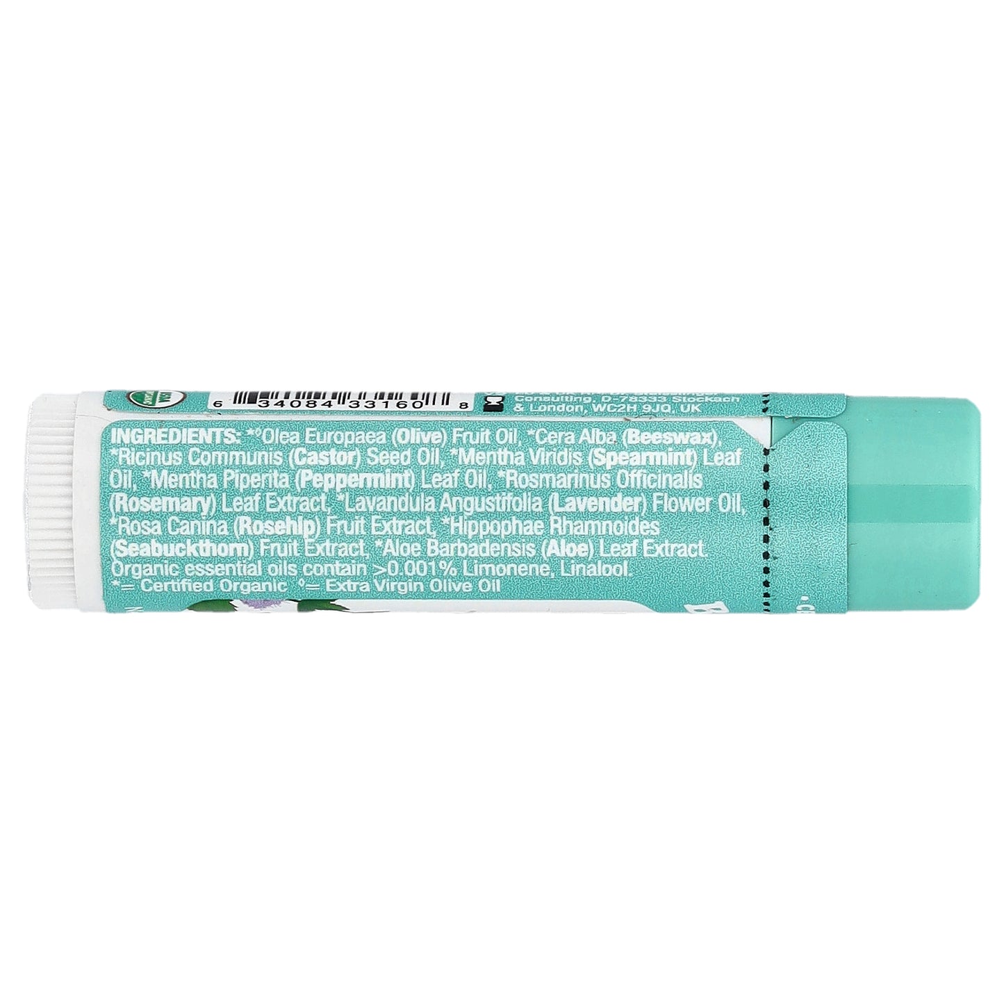 Badger, Lip Balm, Highland Mint, 0.15 oz (4.2 g)