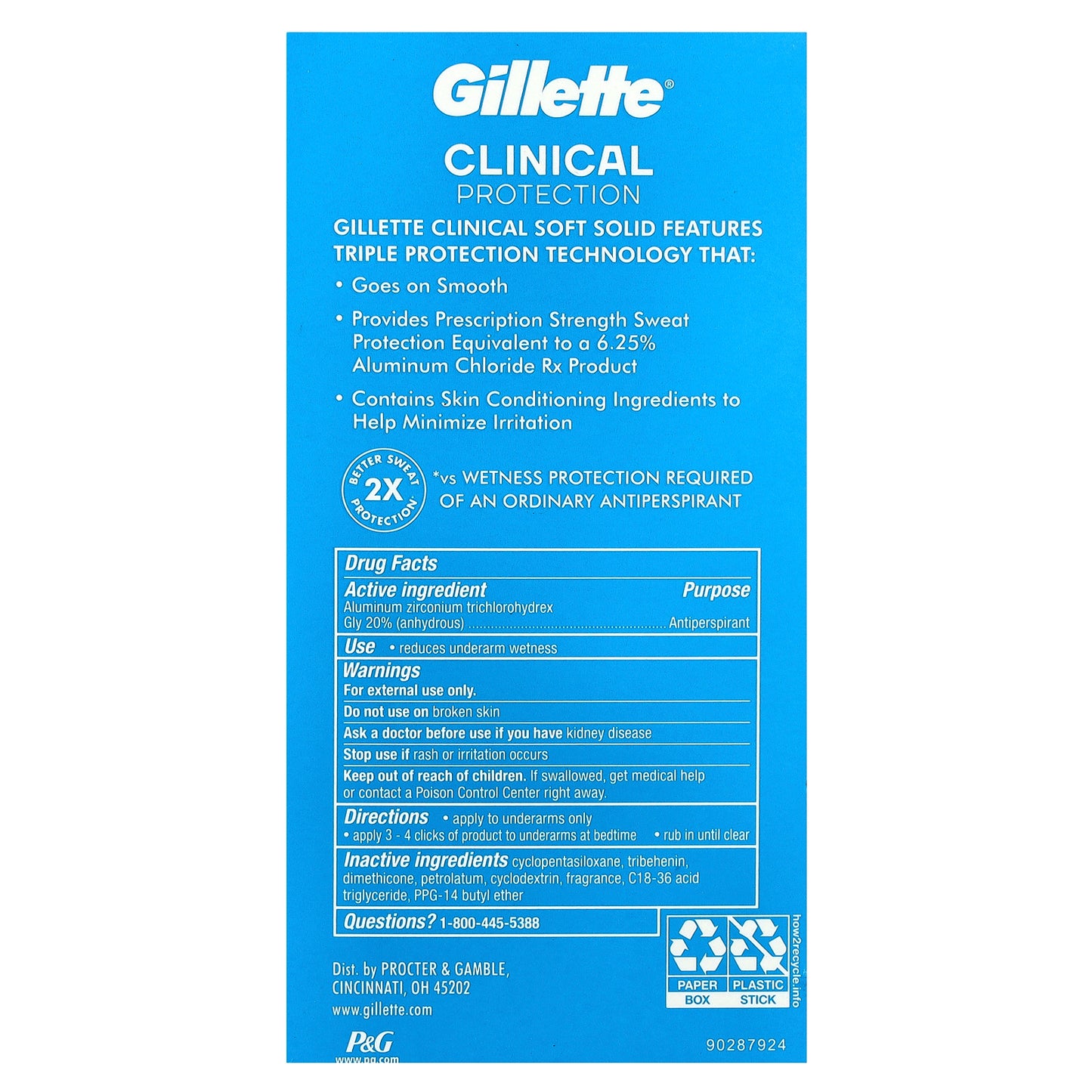 Gillette, Soft Solid Deodorant, Ultimate Fresh, 2.6 oz (73 g)