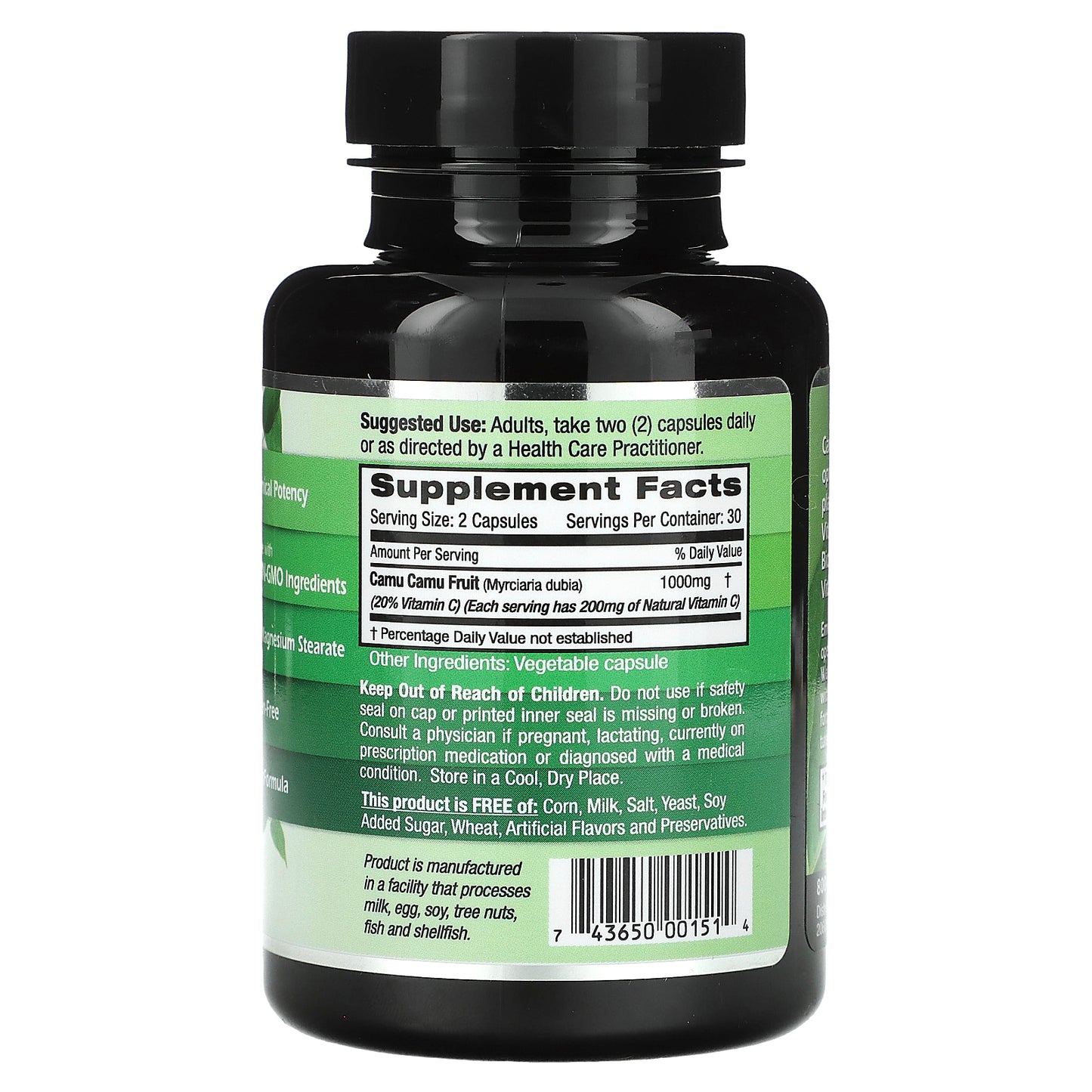 Emerald Laboratories, Camu Camu, 60 Vegetable Caps (500 mg per Capsule)