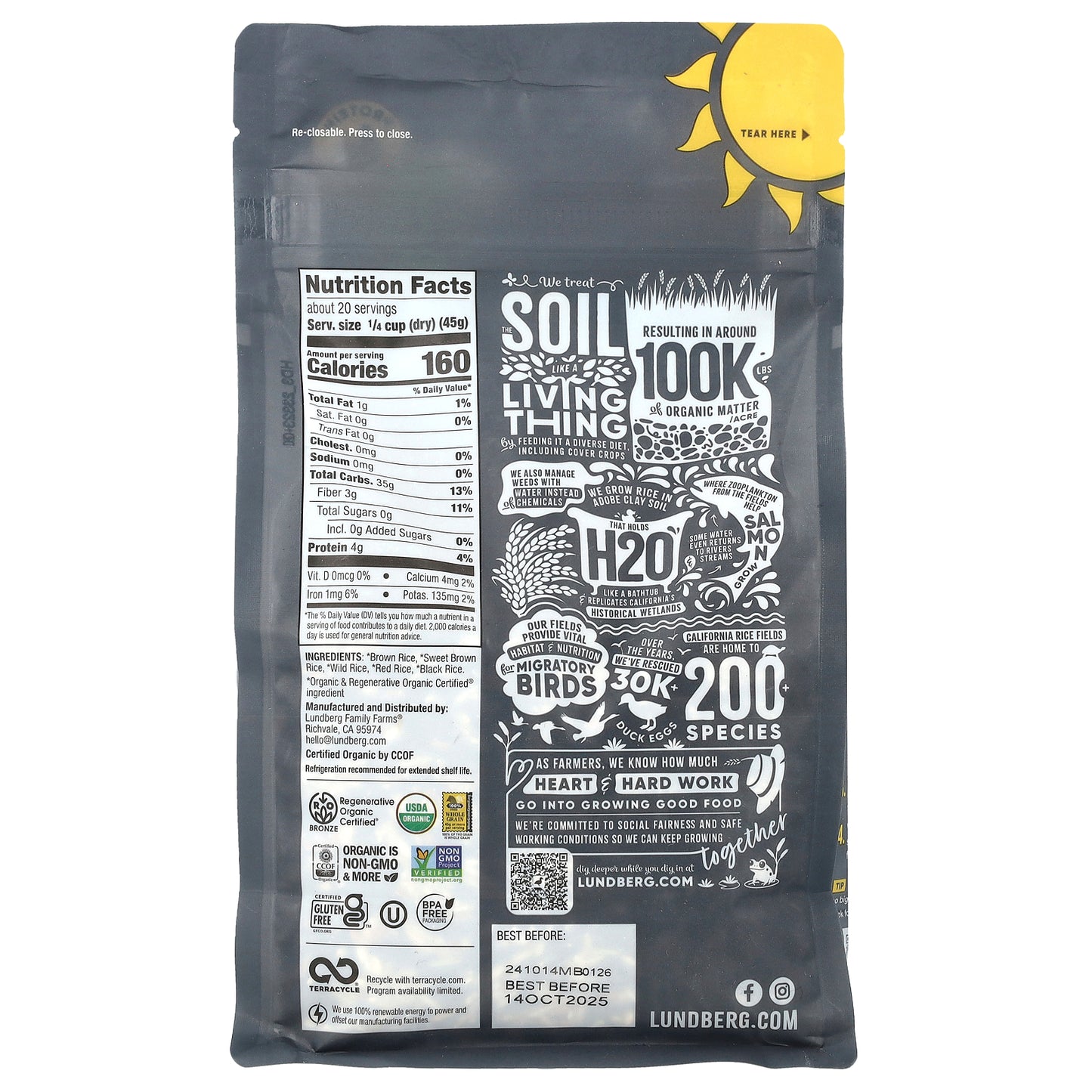 Lundberg, Organic Gourmet Rice, Wild Blend , 32 oz (907 g)