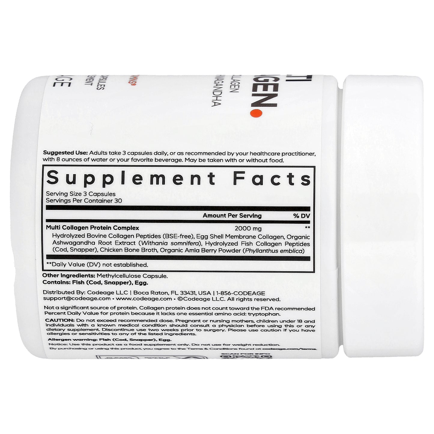 Codeage, Multi Collagen, 90 Vegetable Capsules