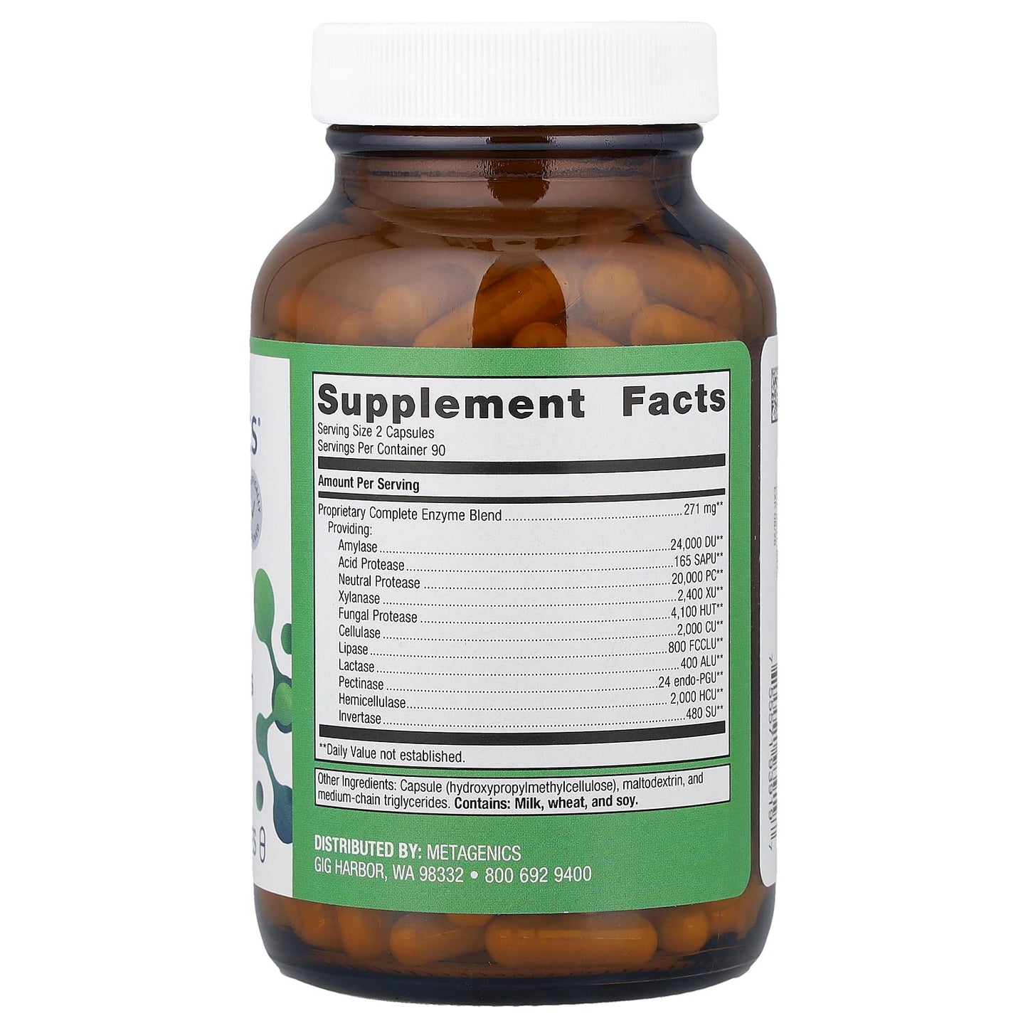 Metagenics, SpectraZyme® Complete Enzymes, 180 Capsules