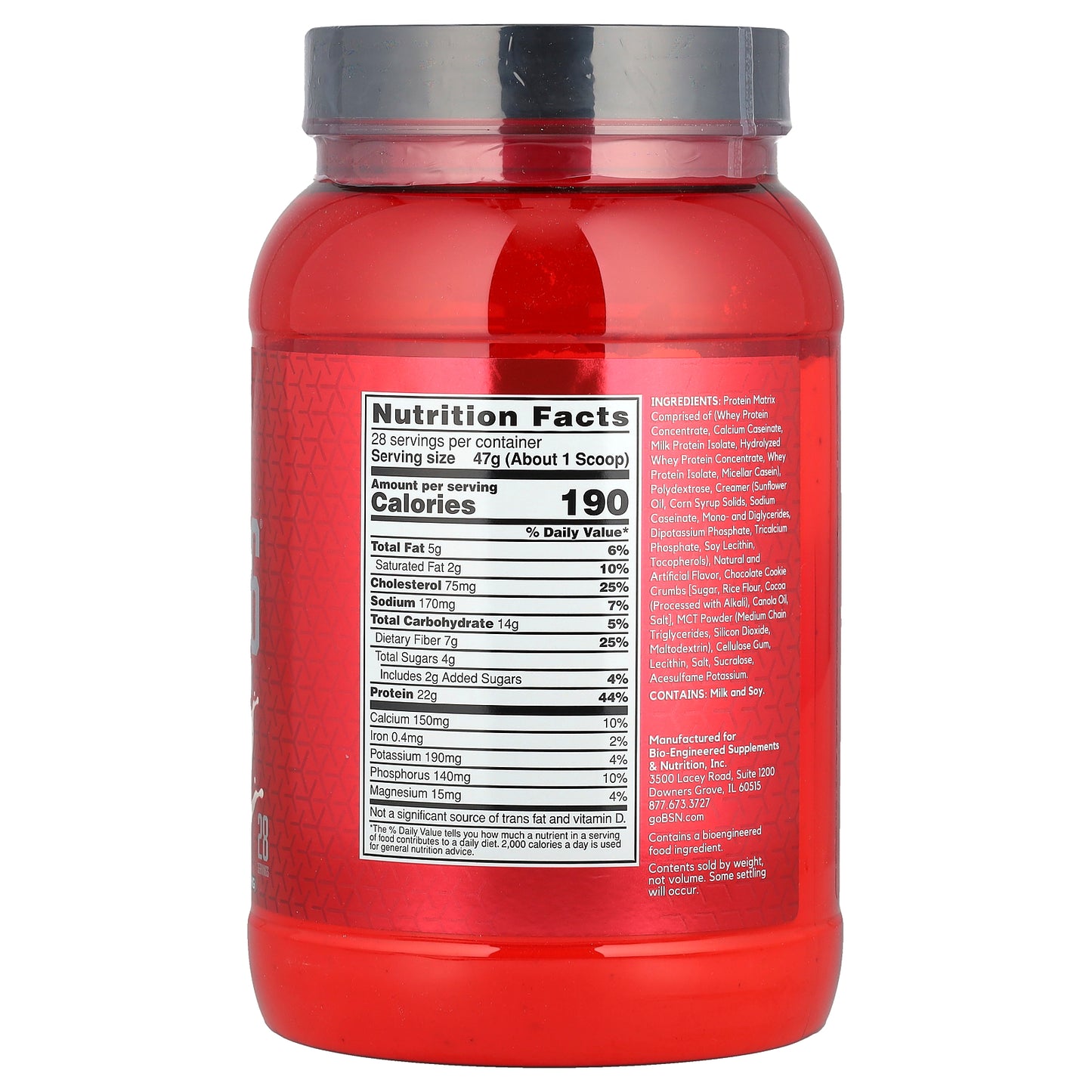 BSN, Syntha-6®, Ultra Premium Protein Matrix, Cookies & Cream, 2.91 lb (1.32 kg)