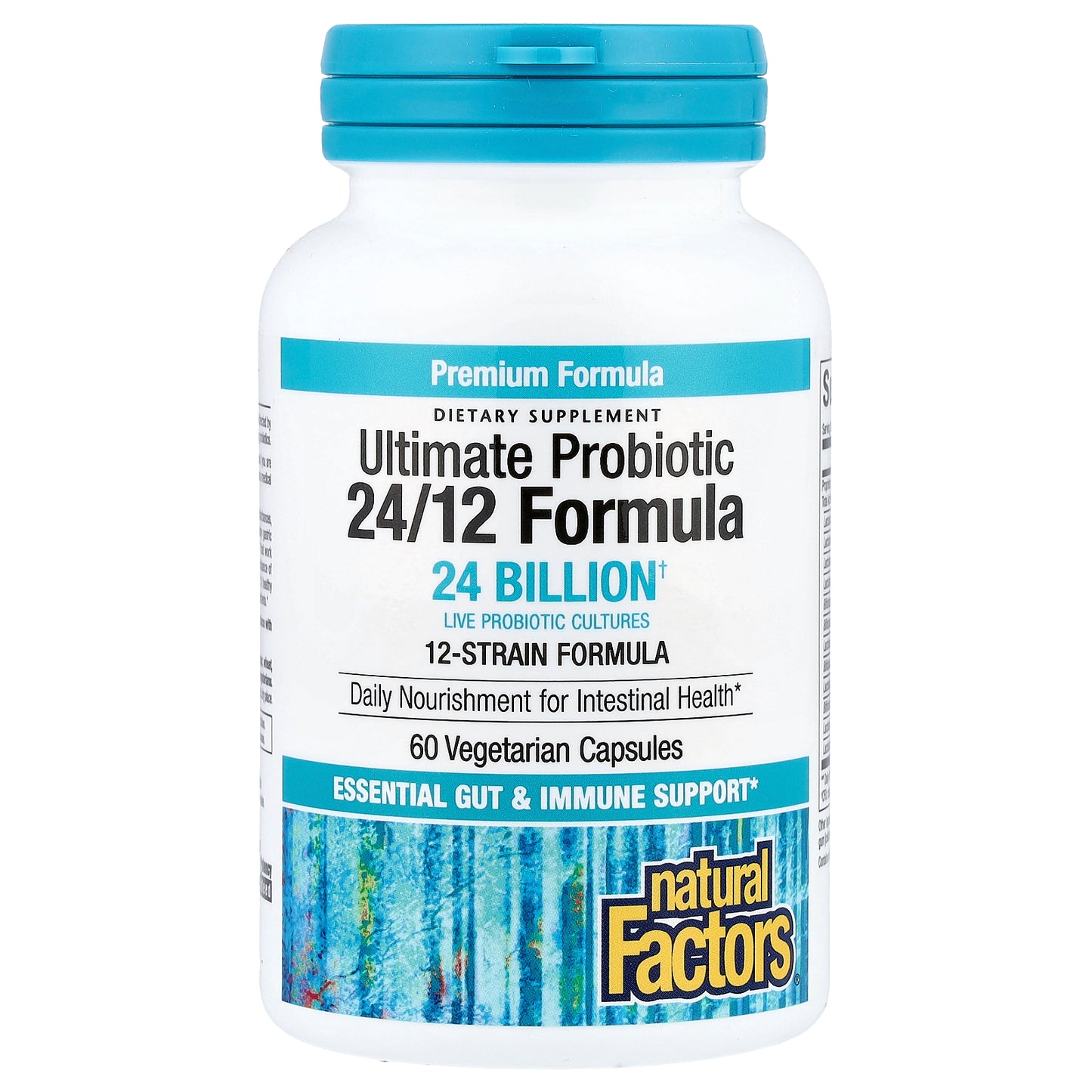 Natural Factors, Ultimate Probiotic, 24/12 Formula, 60 Vegetarian Capsules