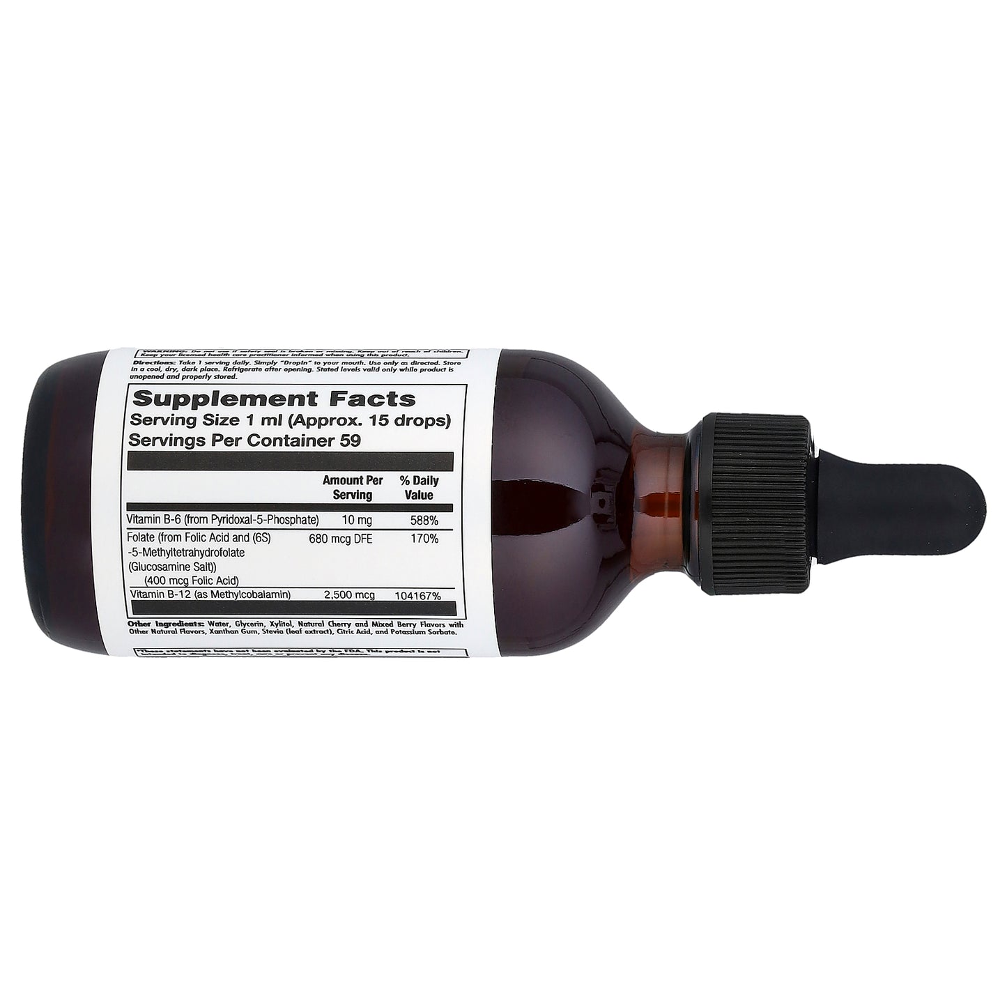 KAL, B-6 B-12 Folate, Mixed Berry, 2 fl oz ( 59 ml)