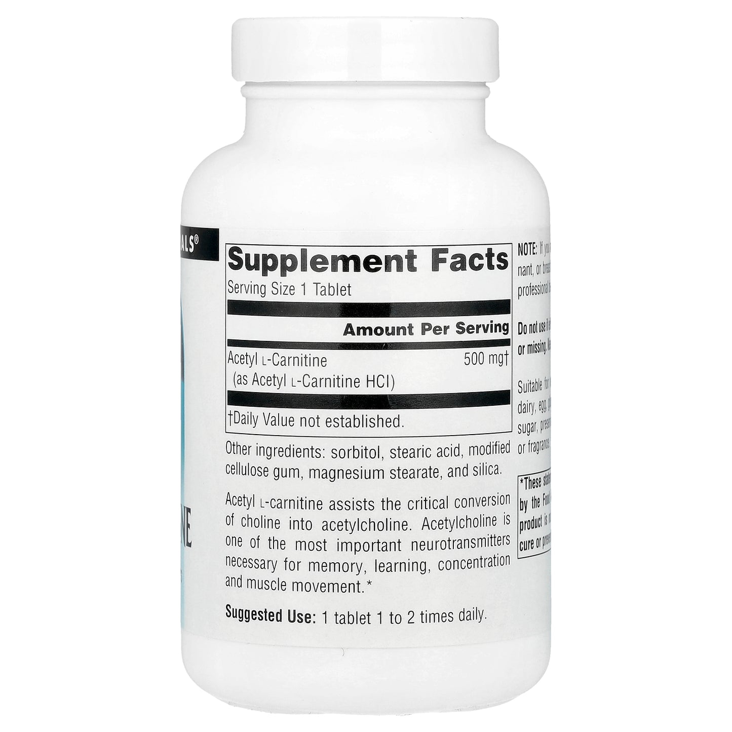 Source Naturals, Acetyl L-Carnitine, 500 mg, 120 Tablets