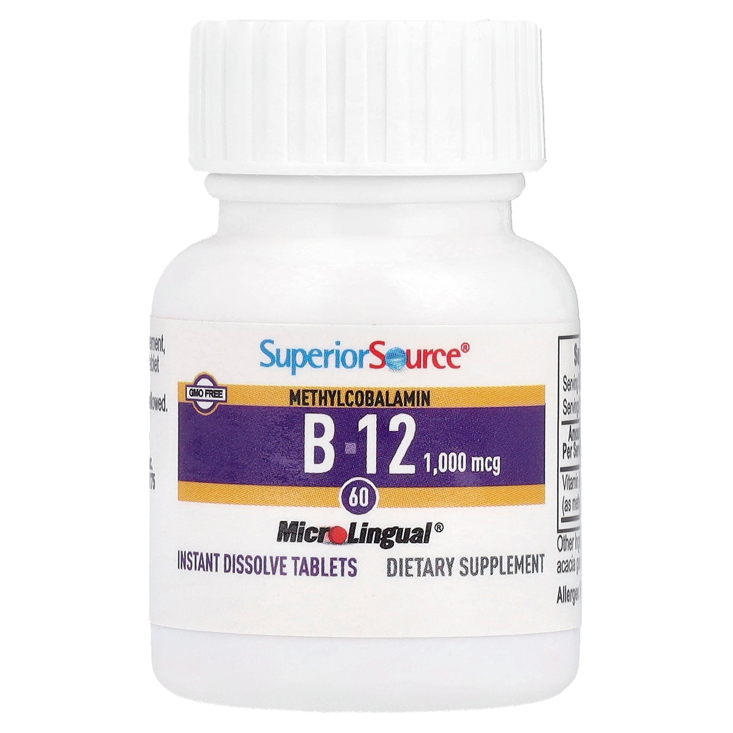 Superior Source, Methylcobalamin B-12, 1,000 mcg, 60 MicroLingual® Instant Dissolve Tablets