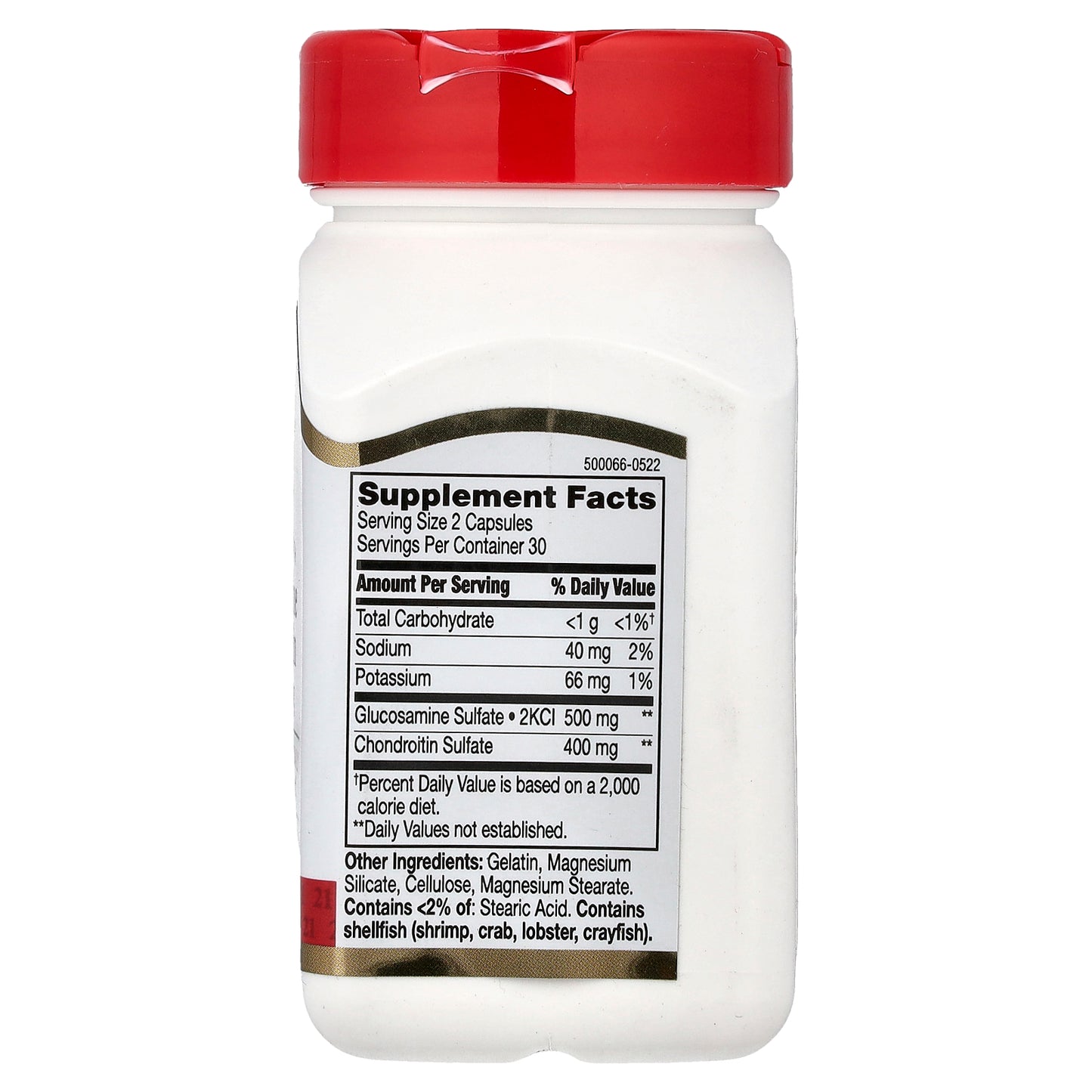 21st Century, Glucosamine Chondroitin, 250 mg/200 mg, 60 Easy To Swallow Capsules