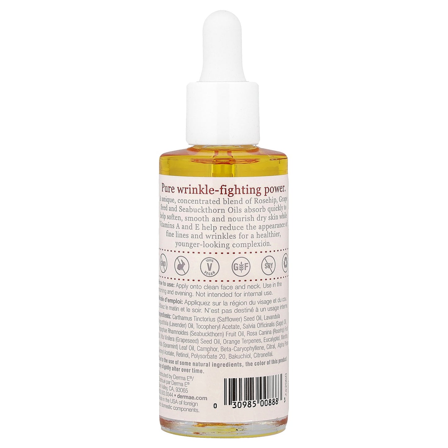 DERMA E, Anti-Wrinkle Treatment Oil, 2 fl oz (60 ml)
